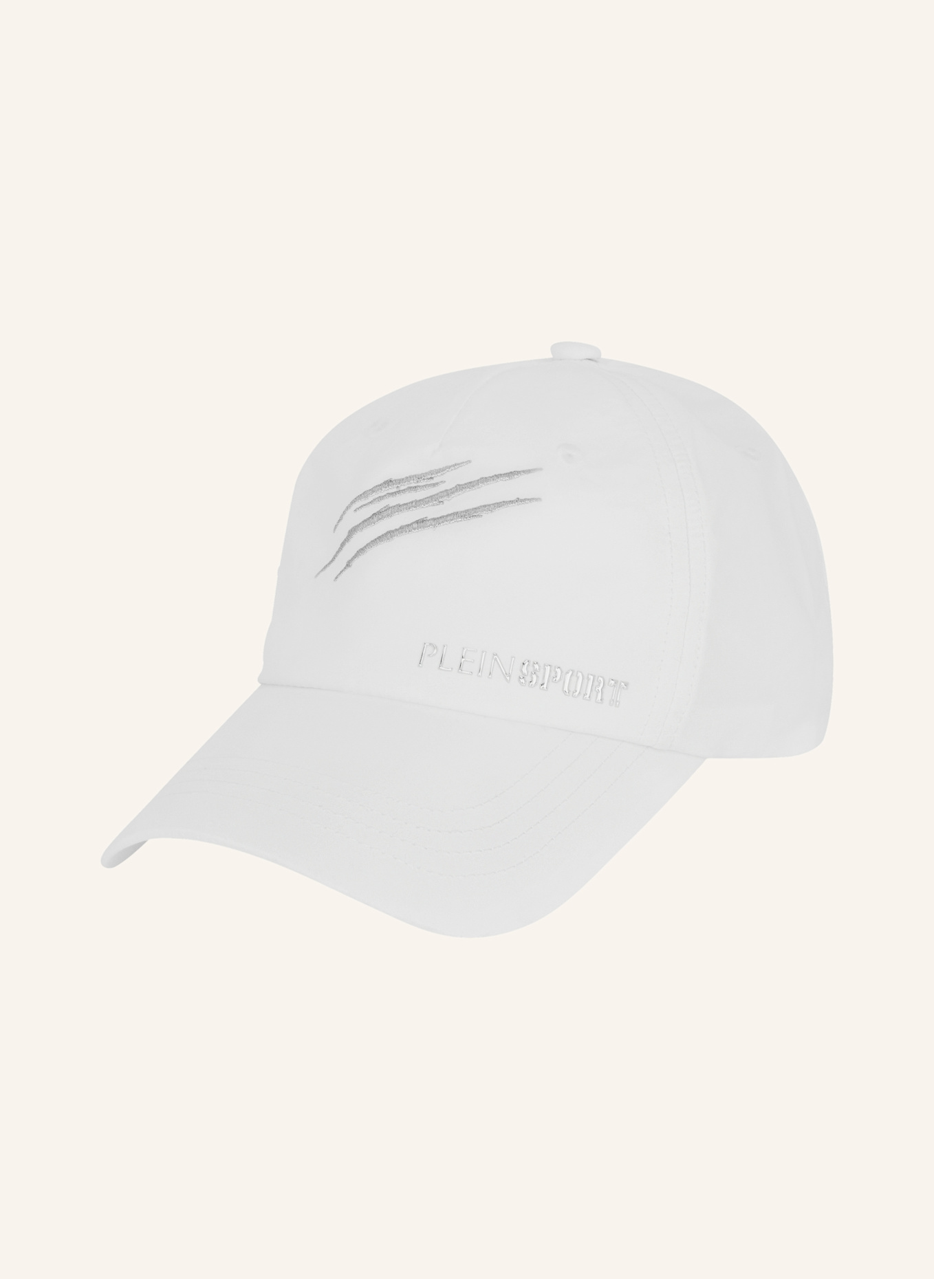 PLEIN SPORT PLEIN SPORT Baseball Cap PS Chrome: WEISS/ SILBER
