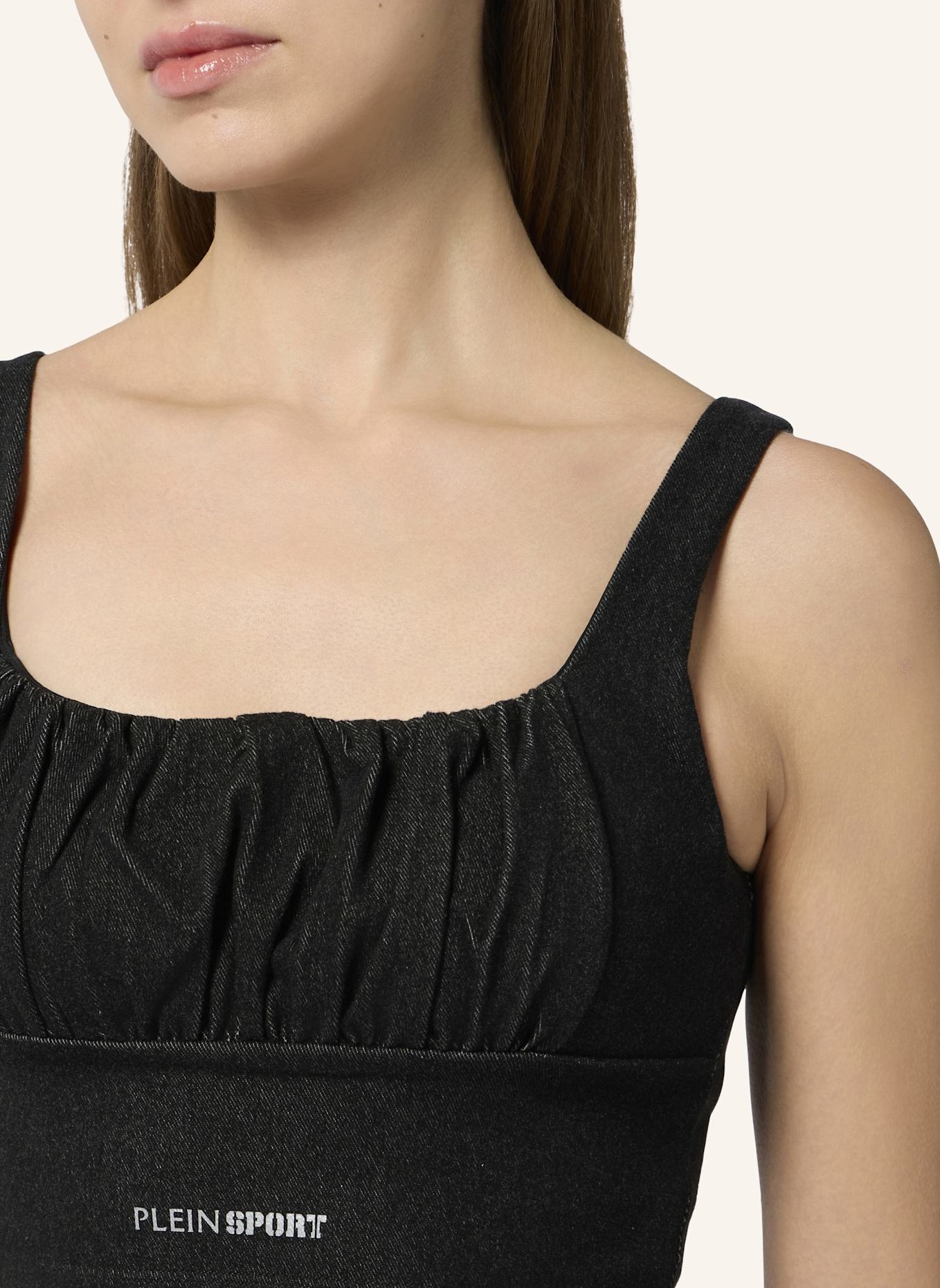 PLEIN SPORT PLEIN SPORT Top Denim Touch PS: SCHWARZ