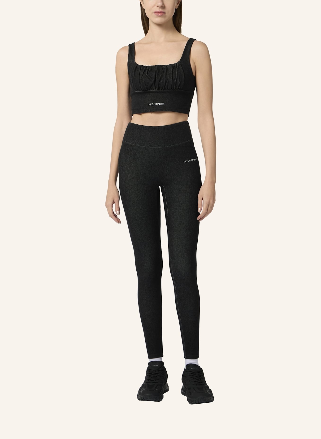 PLEIN SPORT PLEIN SPORT Top Denim Touch PS: SCHWARZ