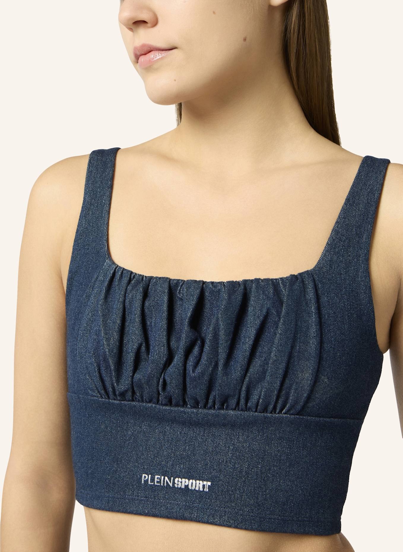 PLEIN SPORT PLEIN SPORT Top Denim Touch PS: DUNKELBLAU