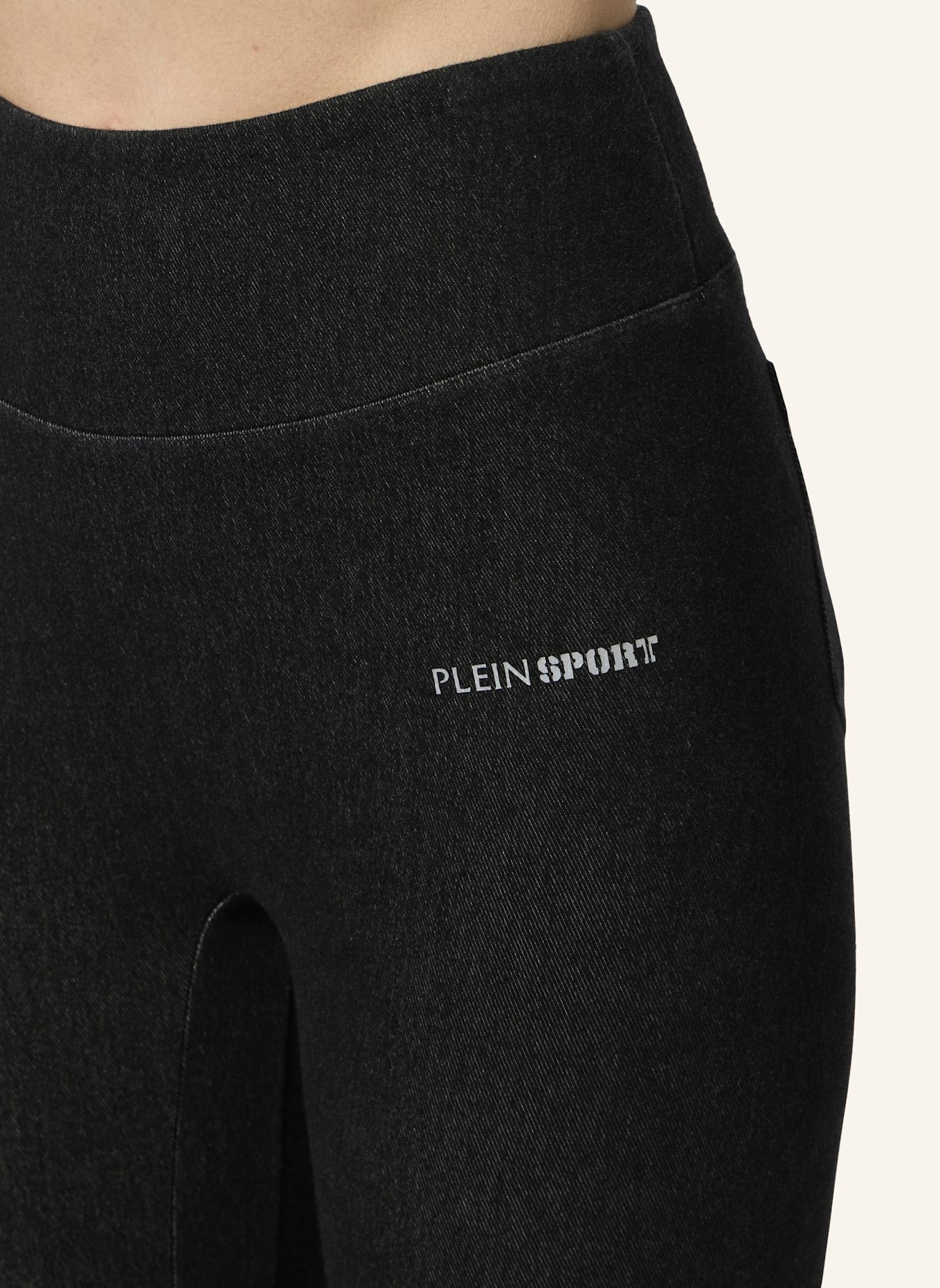 PLEIN SPORT PLEIN SPORT Leggings Denim Touch PS: SCHWARZ