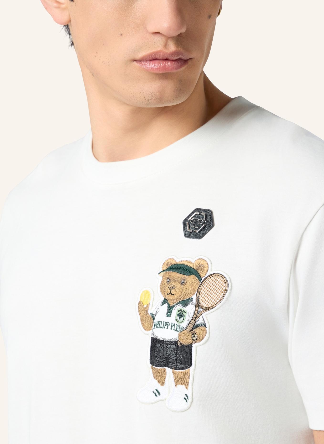 PHILIPP PLEIN PHILIPP PLEIN Round Neck T-Shirt Teddy Tennis Patch: SCHWARZ