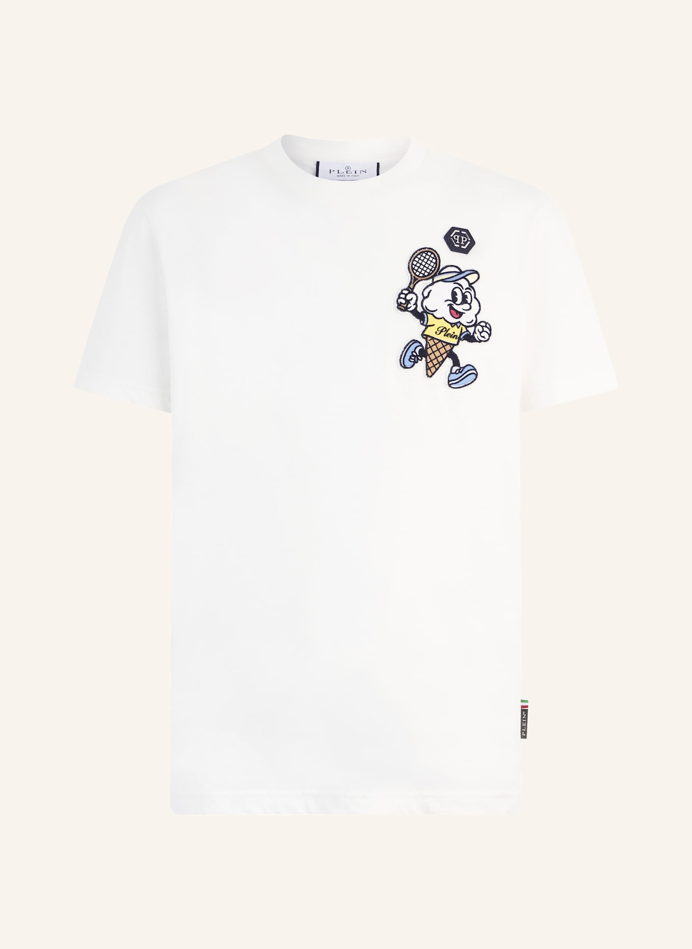 PHILIPP PLEIN PHILIPP PLEIN Round Neck T-Shirt Gelato Monsters: SCHWARZ