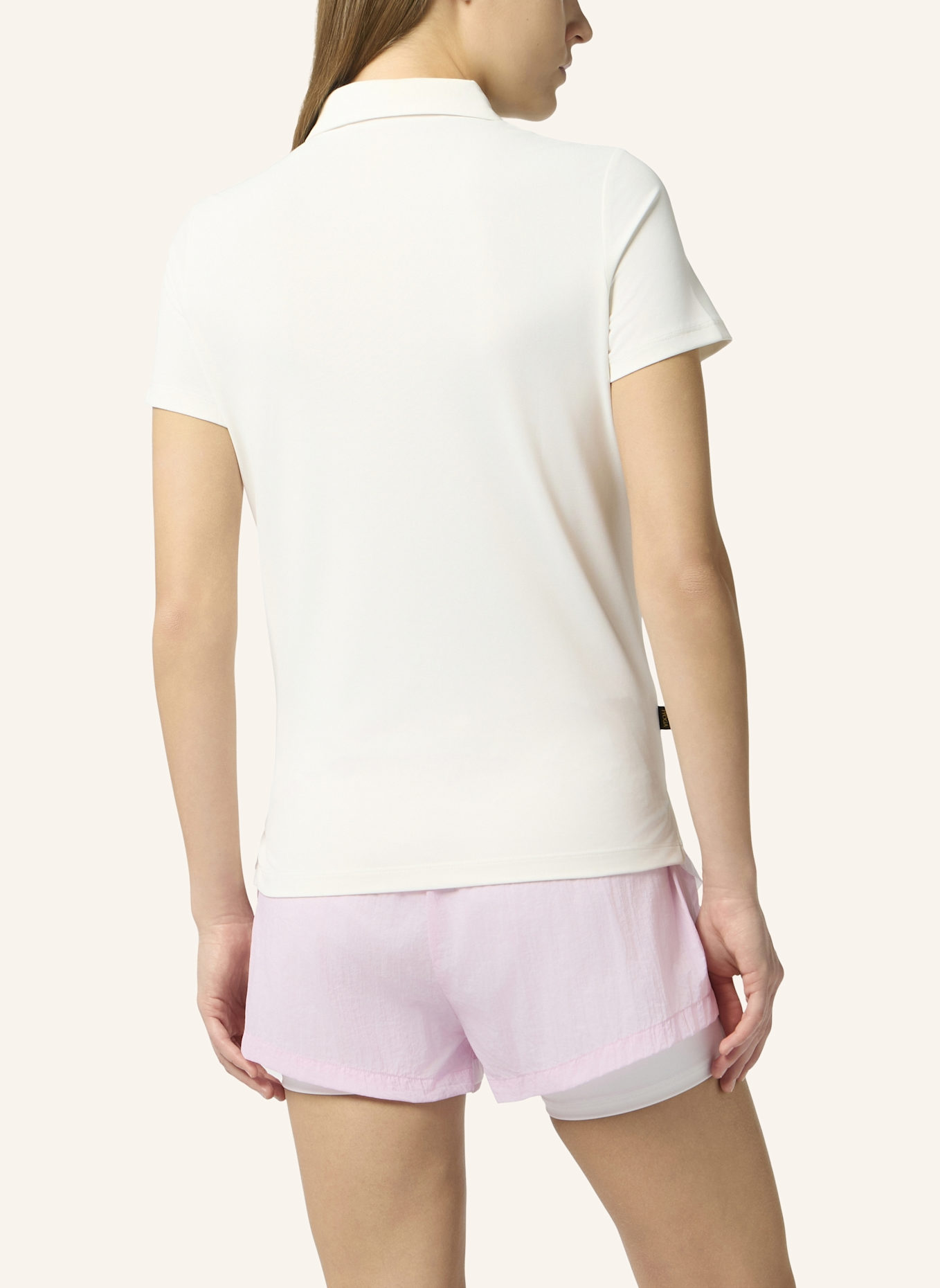 PLEIN SPORT PLEIN SPORT Pique Polo T-Shirt Reflective Scratch: WEISS