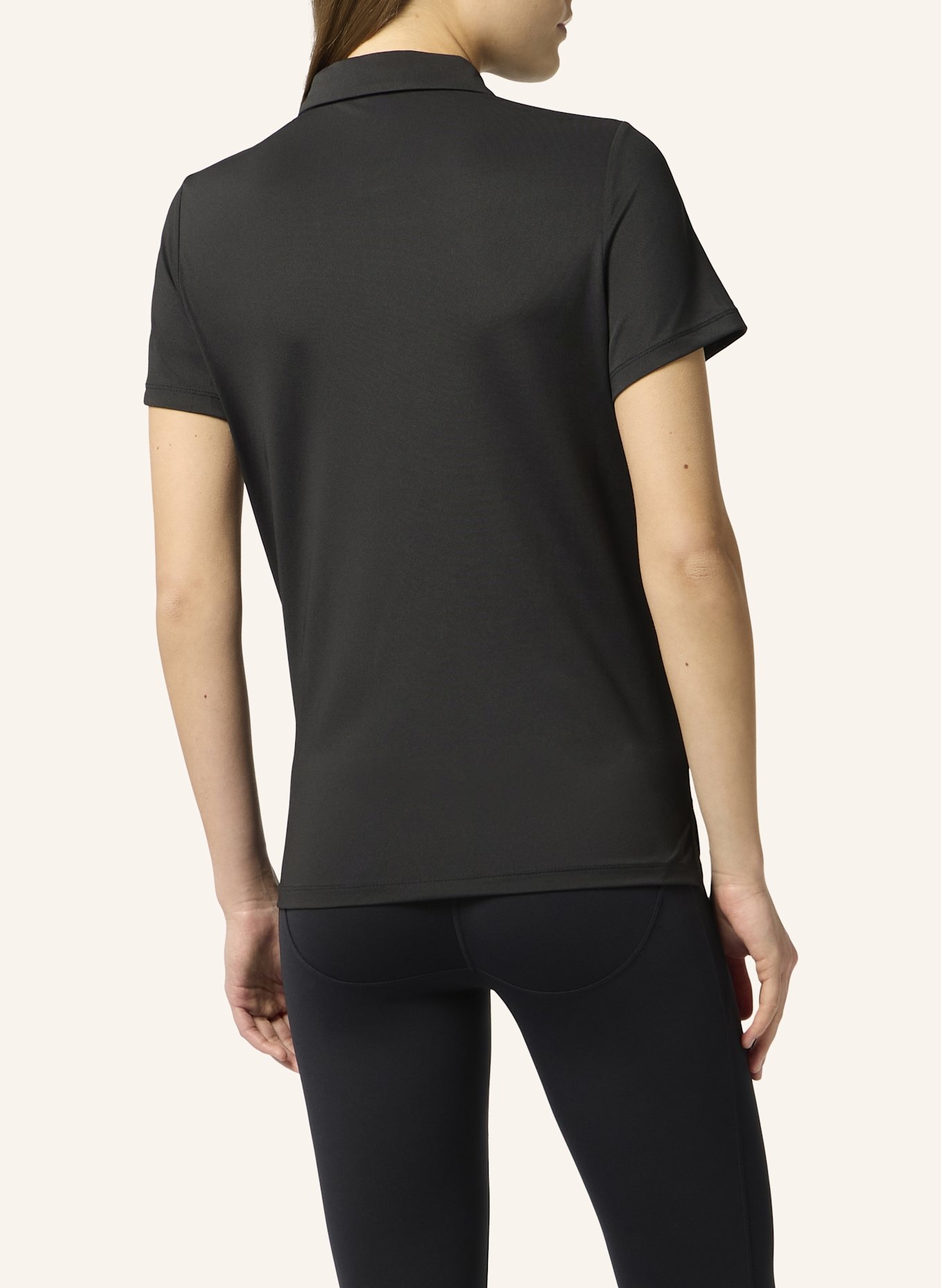 PLEIN SPORT PLEIN SPORT Pique Polo T-Shirt Reflective Scratch: SCHWARZ