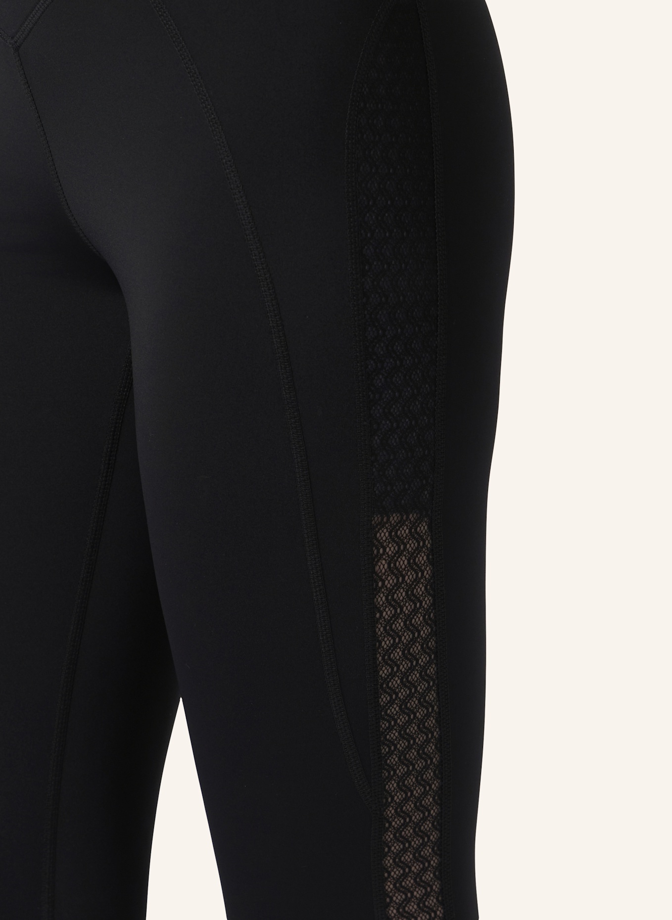 PLEIN SPORT PLEIN SPORT Leggings with Mesh Inserts PS: SCHWARZ