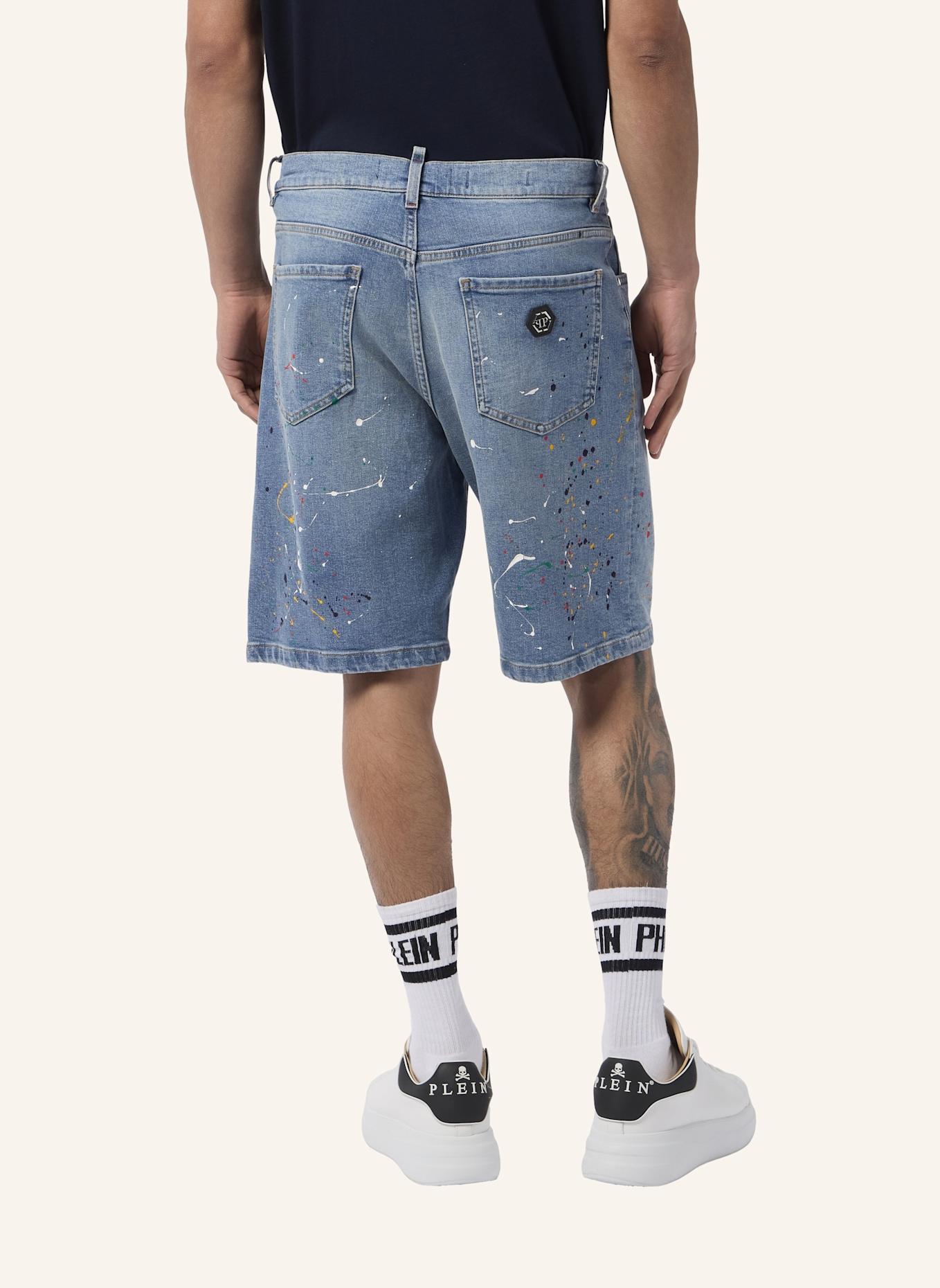 PHILIPP PLEIN PHILIPP PLEIN Denim Shorts Paint: HELLBLAU