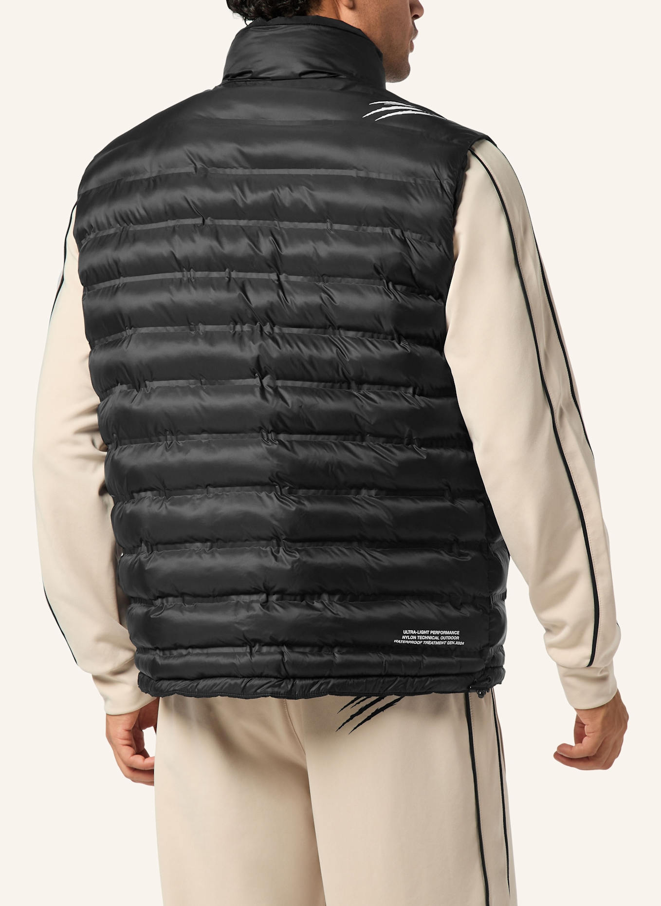 PLEIN SPORT PLEIN SPORT Kurze Weste: SCHWARZ