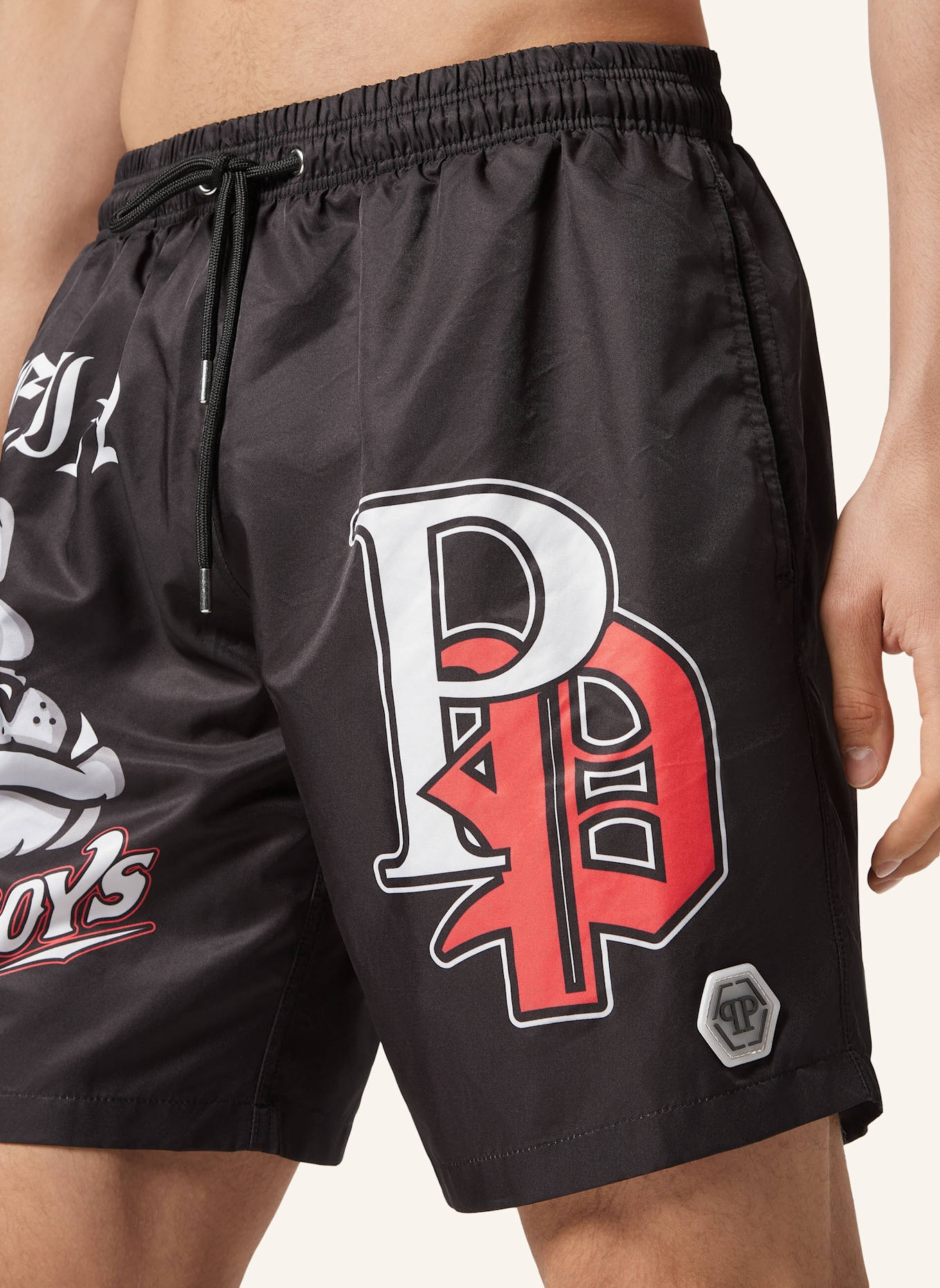 PHILIPP PLEIN PHILIPP PLEIN Badehose BULLDOGS: SCHWARZ