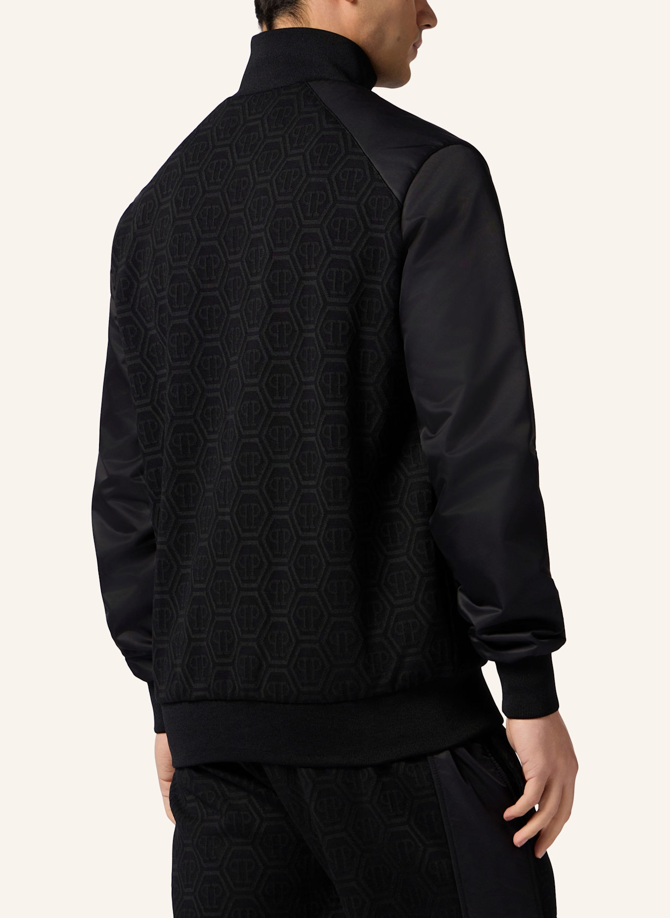 PHILIPP PLEIN PHILIPP PLEIN Composed Tracksuit Jacket Monogram Monogram: SCHWARZ