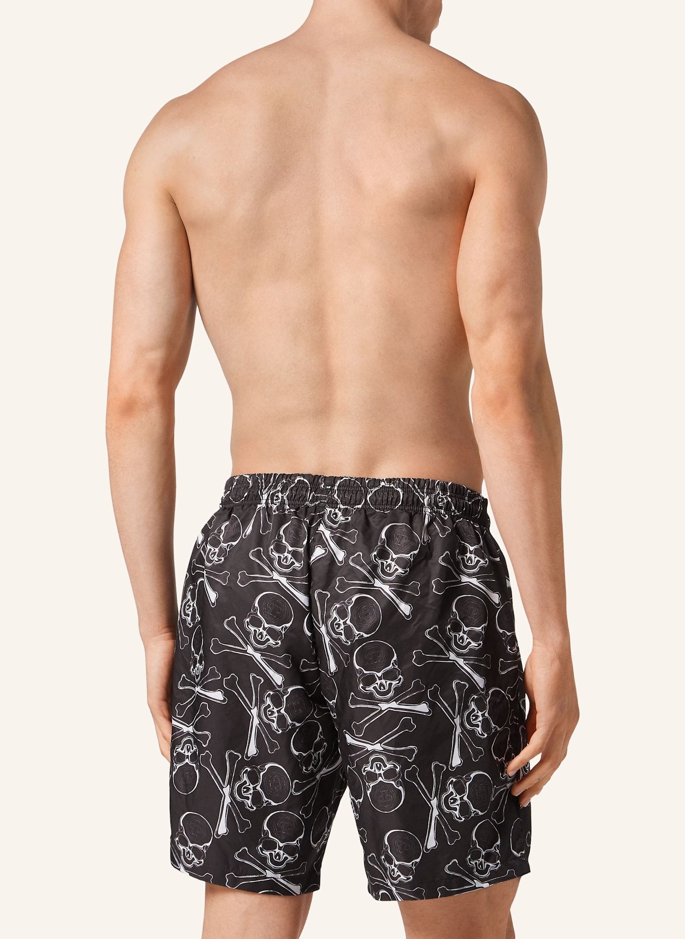PHILIPP PLEIN PHILIPP PLEIN Badehose SKULL&BONES: SCHWARZ
