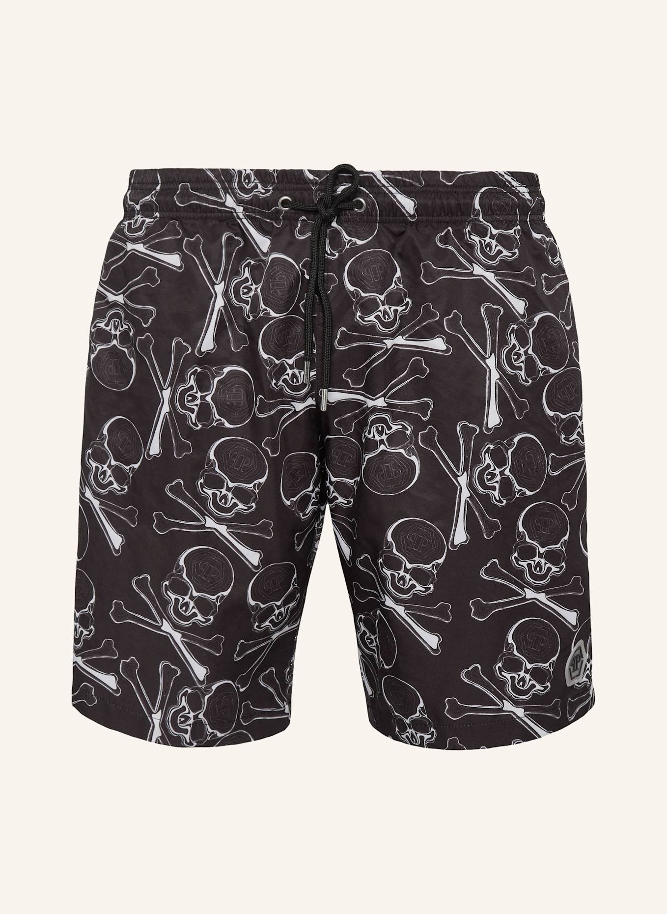 PHILIPP PLEIN PHILIPP PLEIN Badehose SKULL&BONES: SCHWARZ
