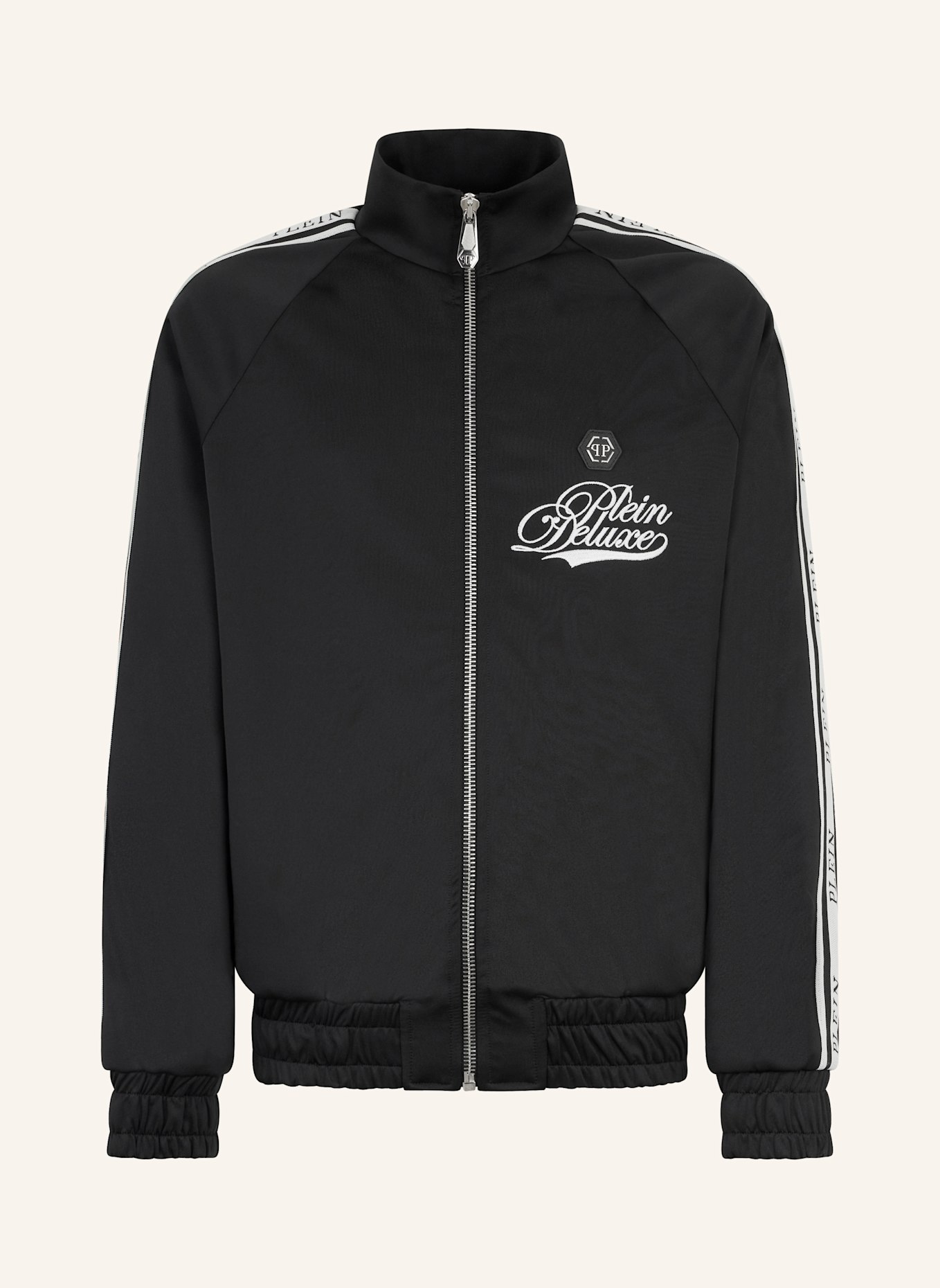 PHILIPP PLEIN PHILIPP PLEIN Tracksuit Jacket Plein Deluxe Signature Signature: SCHWARZ