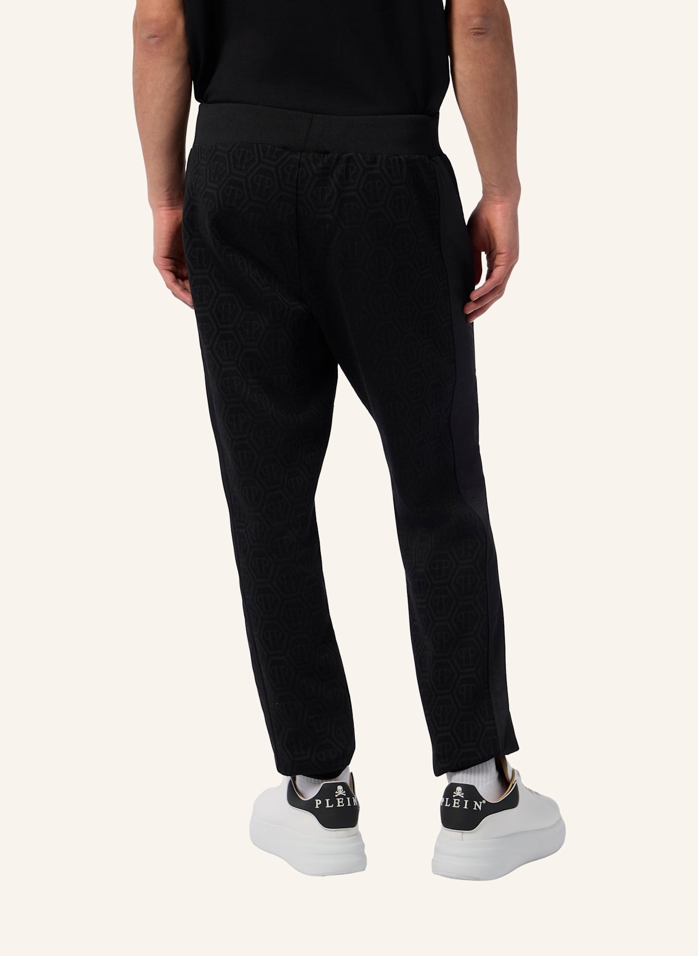 PHILIPP PLEIN PHILIPP PLEIN Composed Jogger Pants Monogram Monogram: SCHWARZ