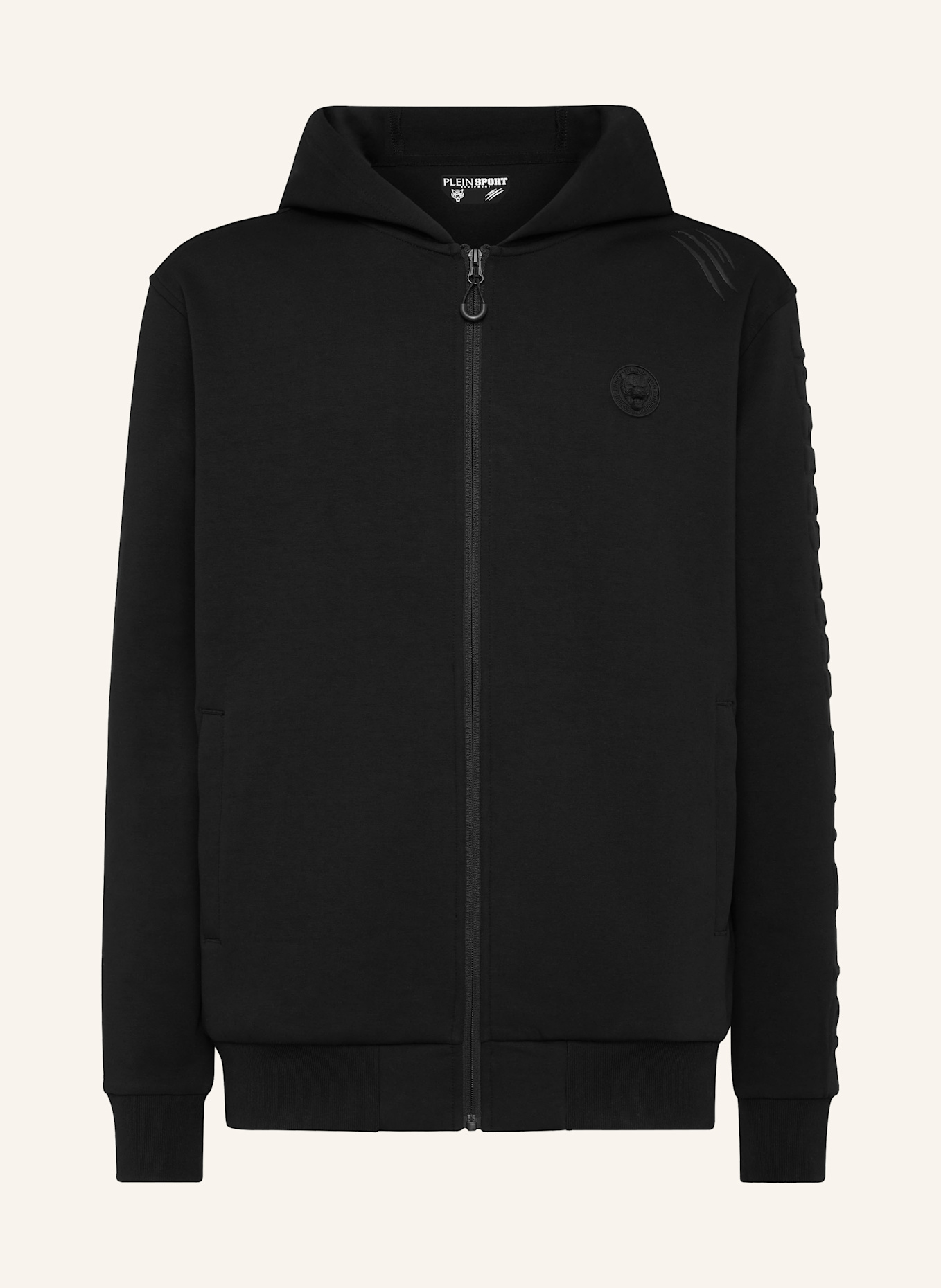 PLEIN SPORT Kapuzen-Sweatshirt: SCHWARZ