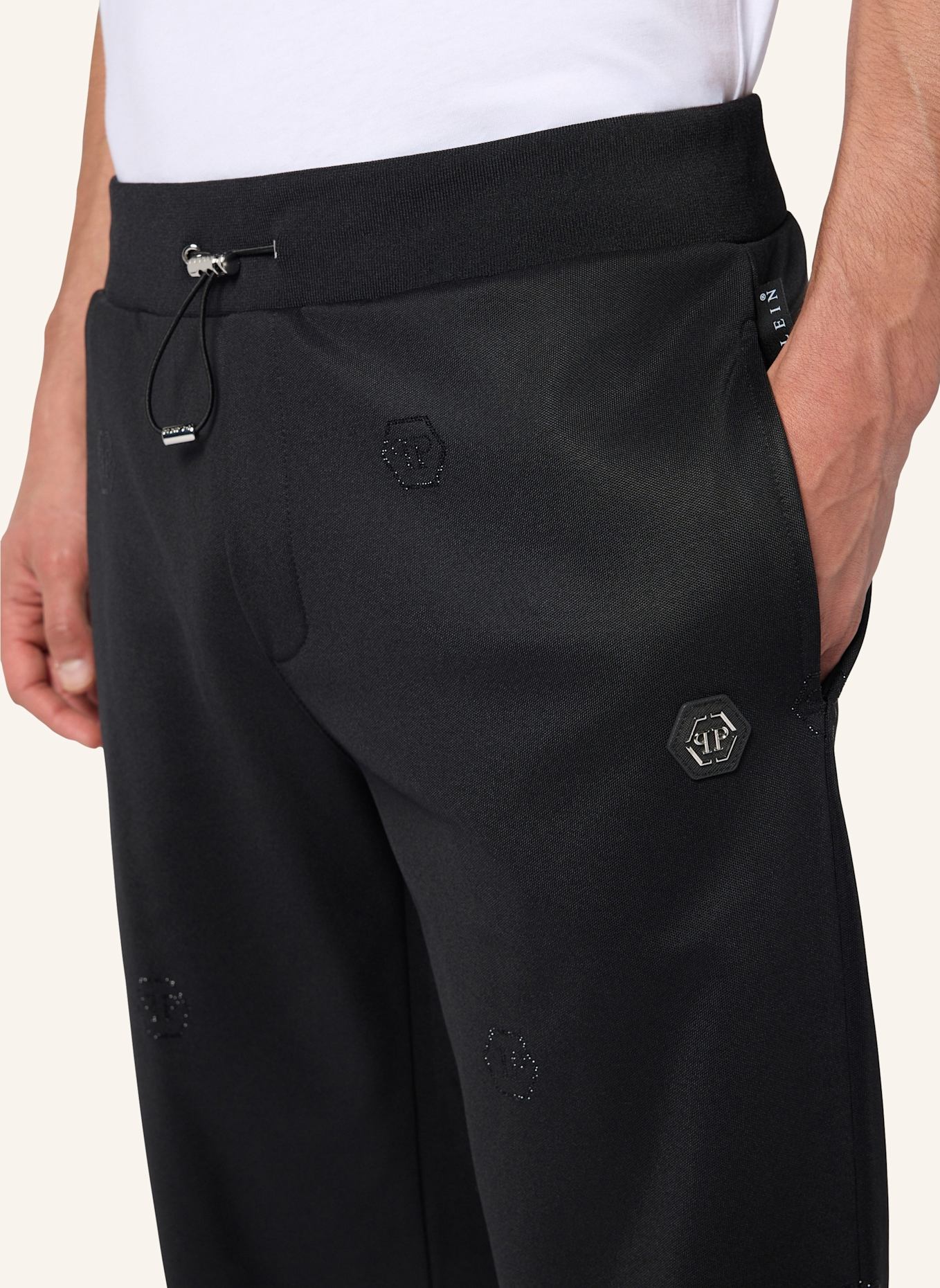 PHILIPP PLEIN PHILIPP PLEIN Tracksuit Trousers Monogram Stones Monogram: SCHWARZ