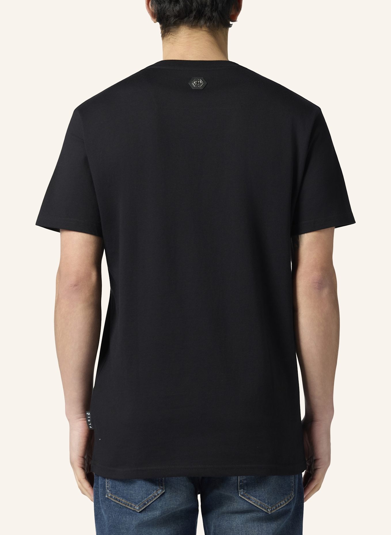 PHILIPP PLEIN PHILIPP PLEIN Printed Round Neck T-Shirt Dragon: SCHWARZ