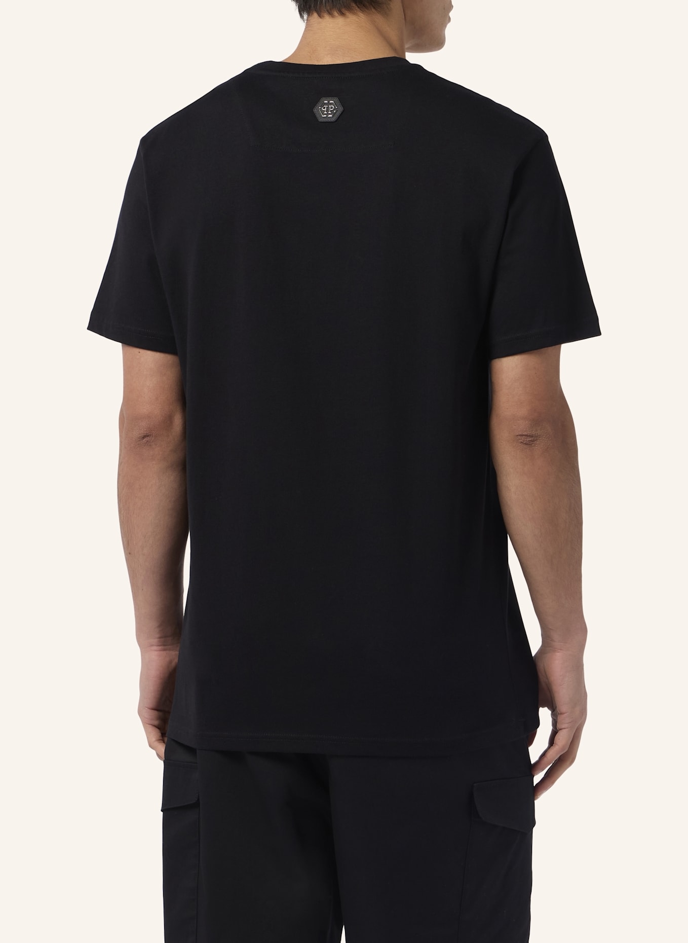 PHILIPP PLEIN PHILIPP PLEIN Round Neck T-Shirt Skull Strass Skull Strass: SCHWARZ