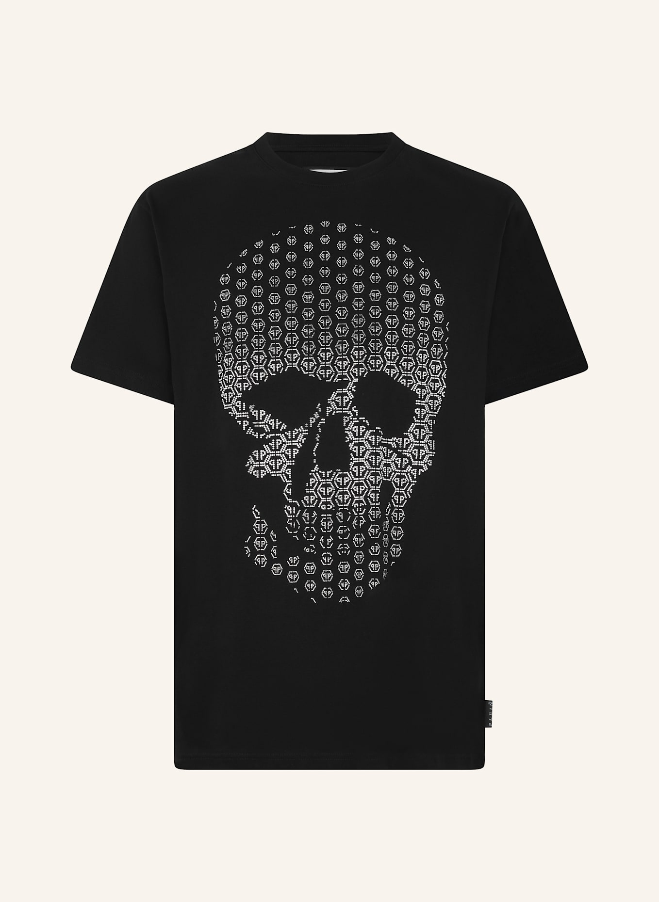 PHILIPP PLEIN PHILIPP PLEIN Round Neck T-Shirt Skull Strass Skull Strass: SCHWARZ