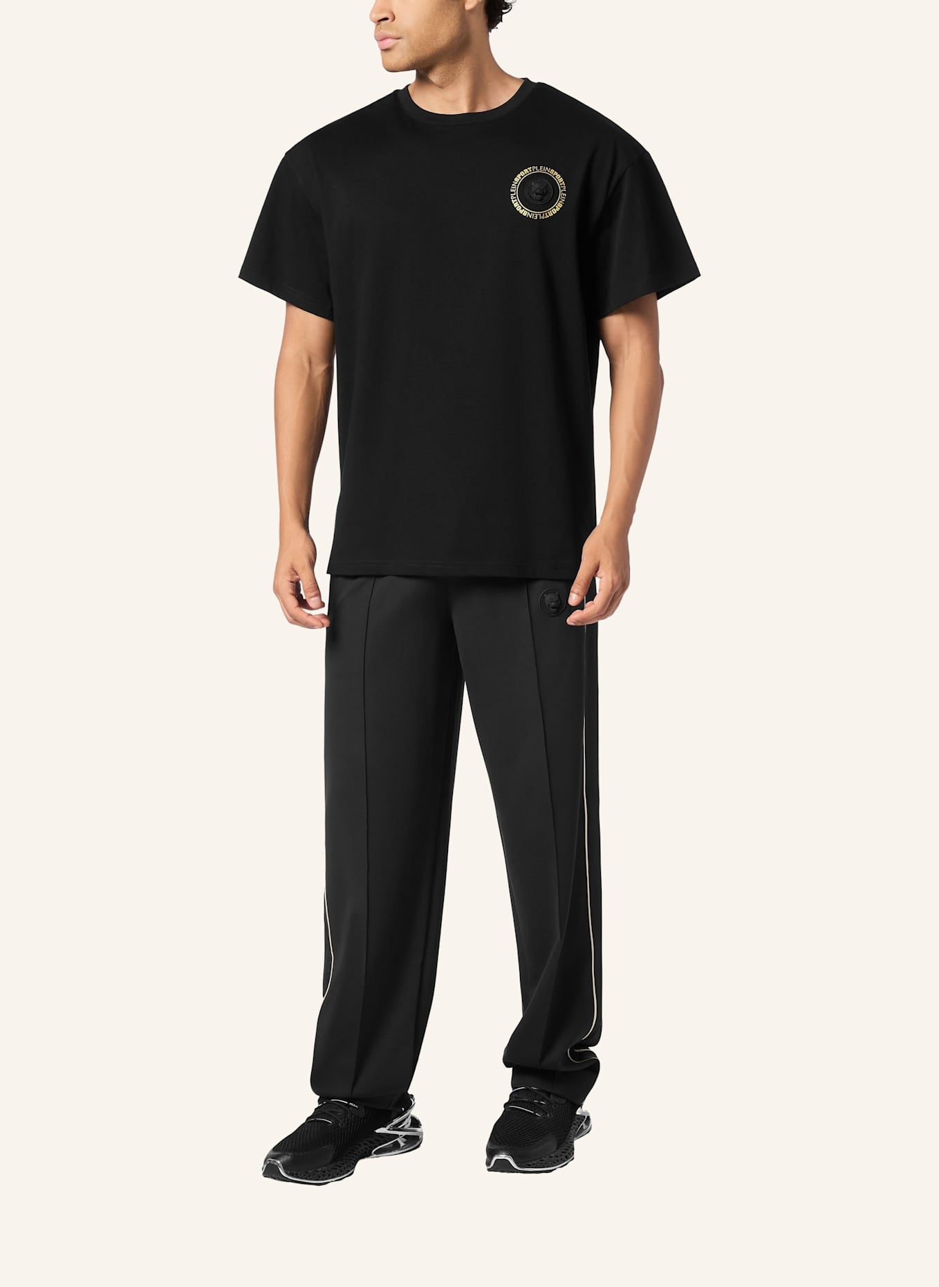 PLEIN SPORT PLEIN SPORT T-Shirt Rundhalsausschnitt Ss LOGO: SCHWARZ