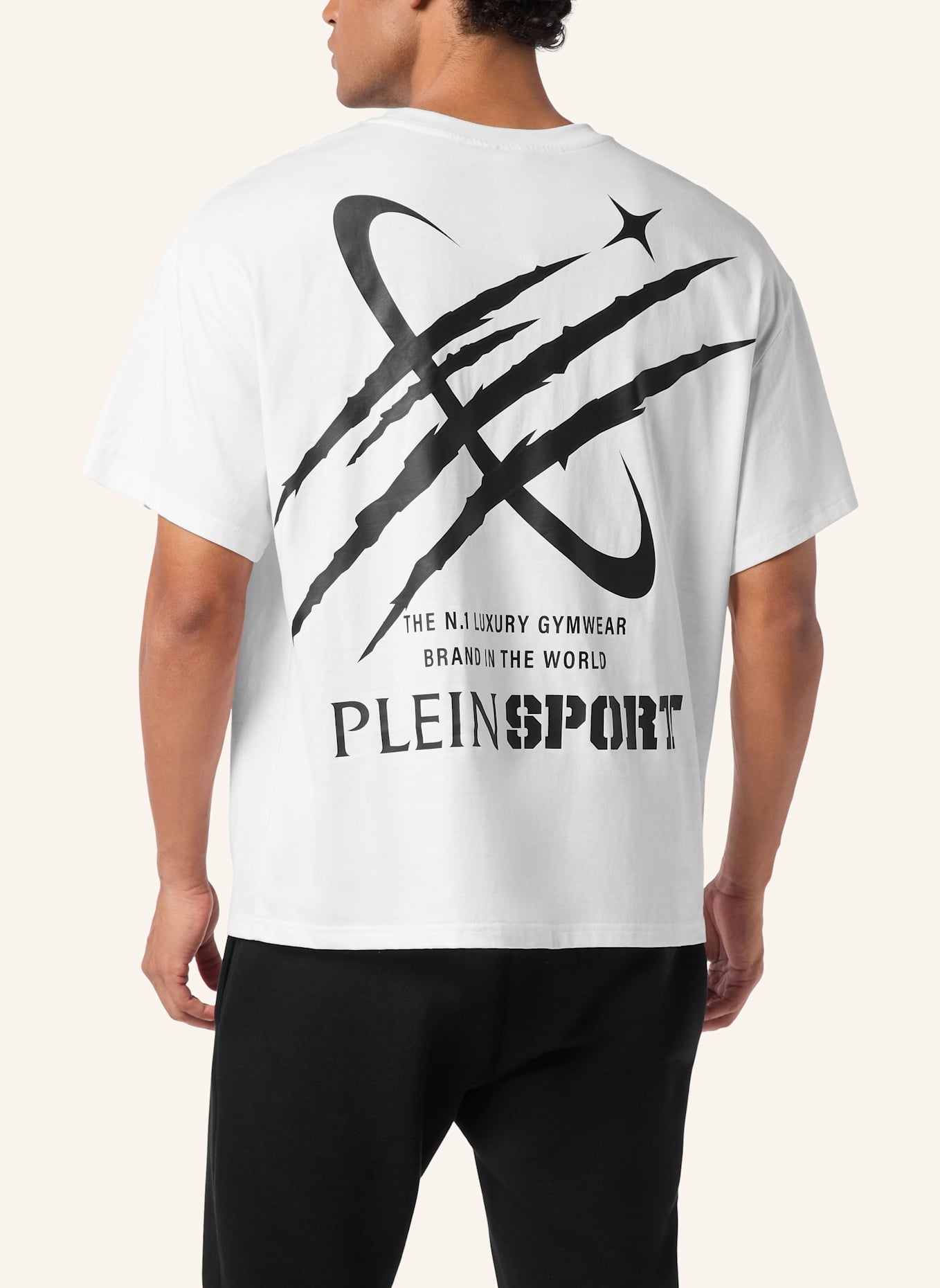 PLEIN SPORT PLEIN SPORT T-Shirt Rundhalsausschnitt Ss SCRATCH: WEISS