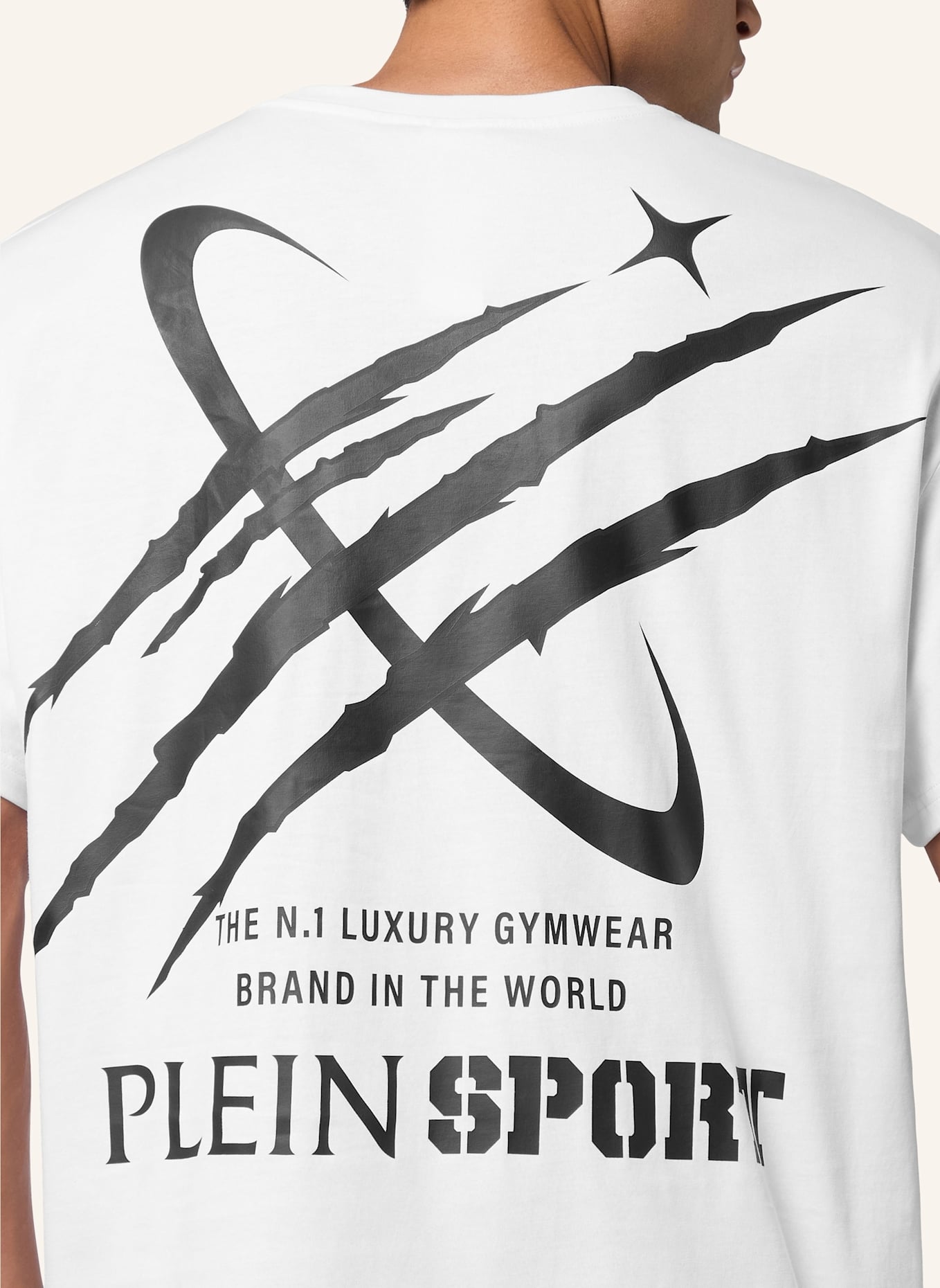 PLEIN SPORT PLEIN SPORT T-Shirt Rundhalsausschnitt Ss SCRATCH: WEISS