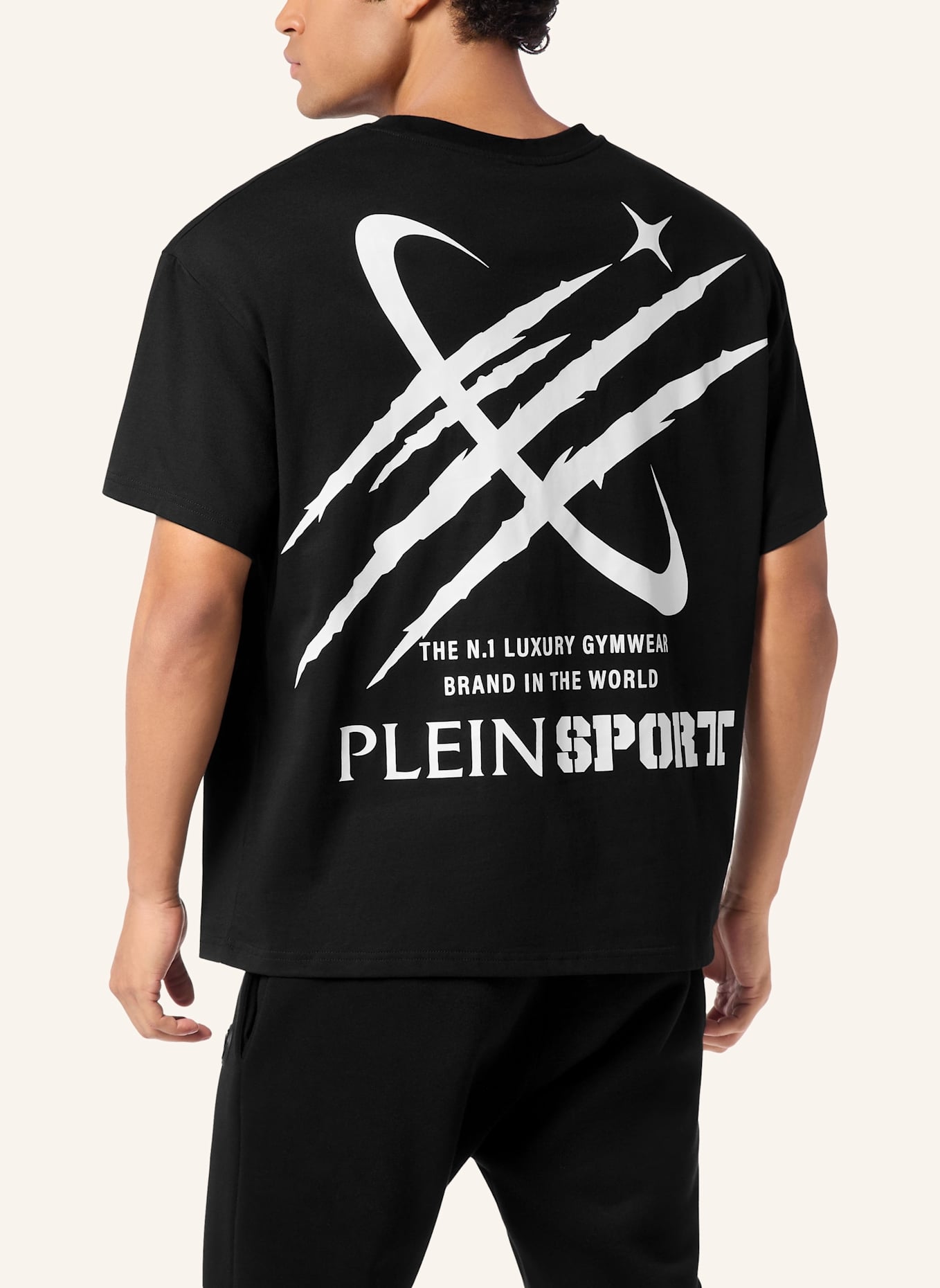 PLEIN SPORT PLEIN SPORT T-Shirt Rundhalsausschnitt Ss SCRATCH: SCHWARZ