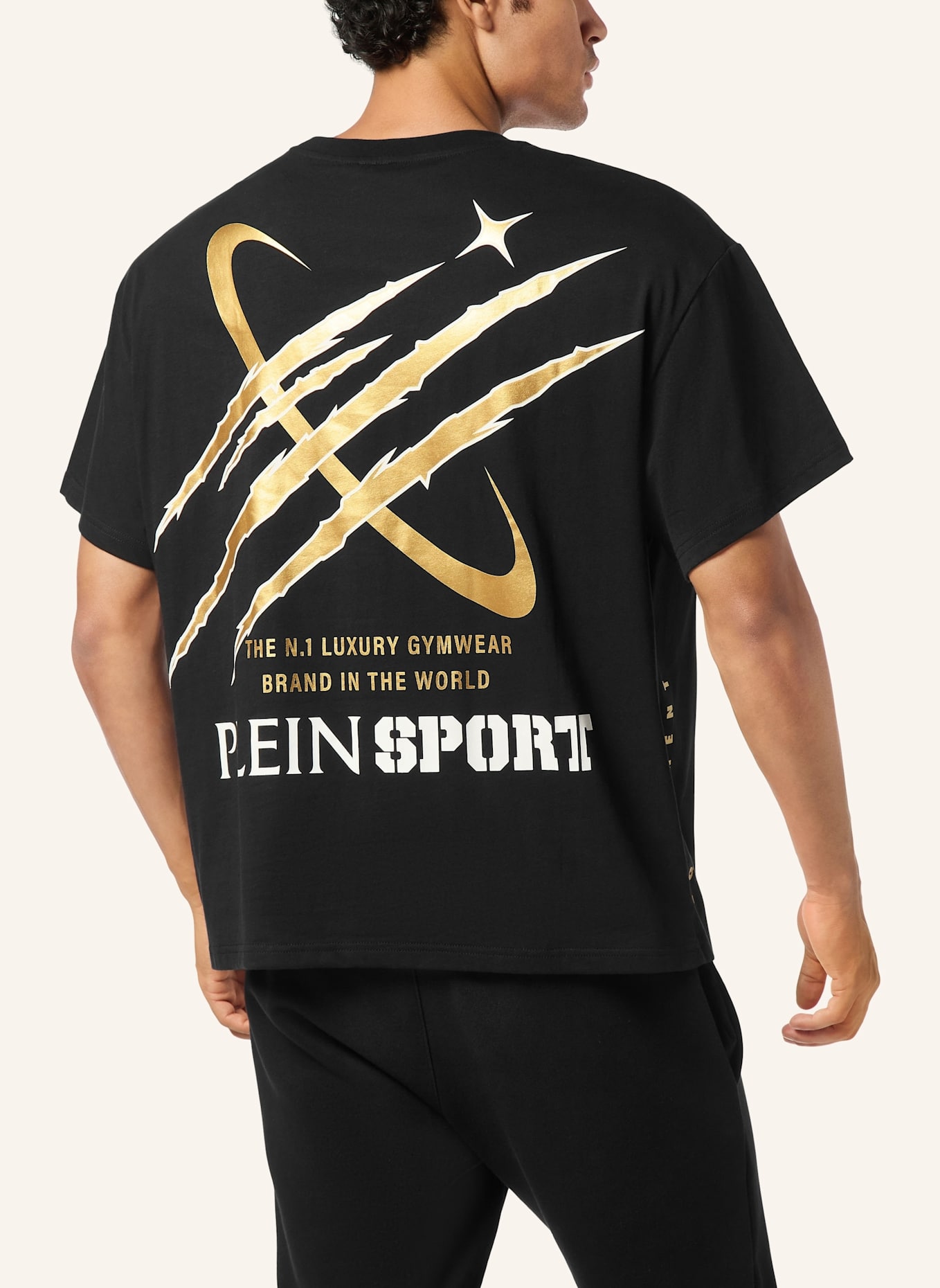 PLEIN SPORT PLEIN SPORT T-Shirt Rundhalsausschnitt Ss SCRATCH: SCHWARZ