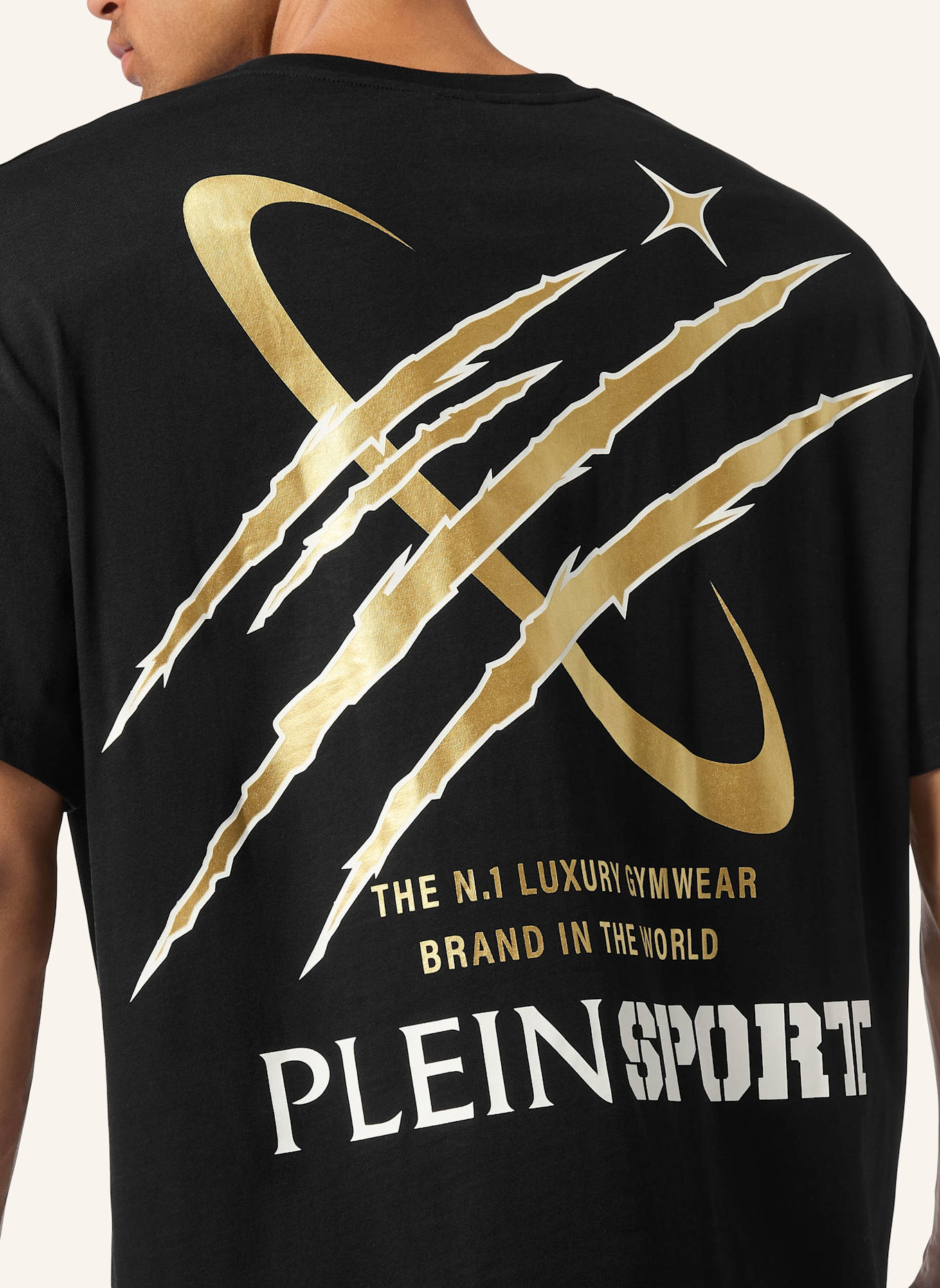 PLEIN SPORT PLEIN SPORT T-Shirt Rundhalsausschnitt Ss SCRATCH: SCHWARZ