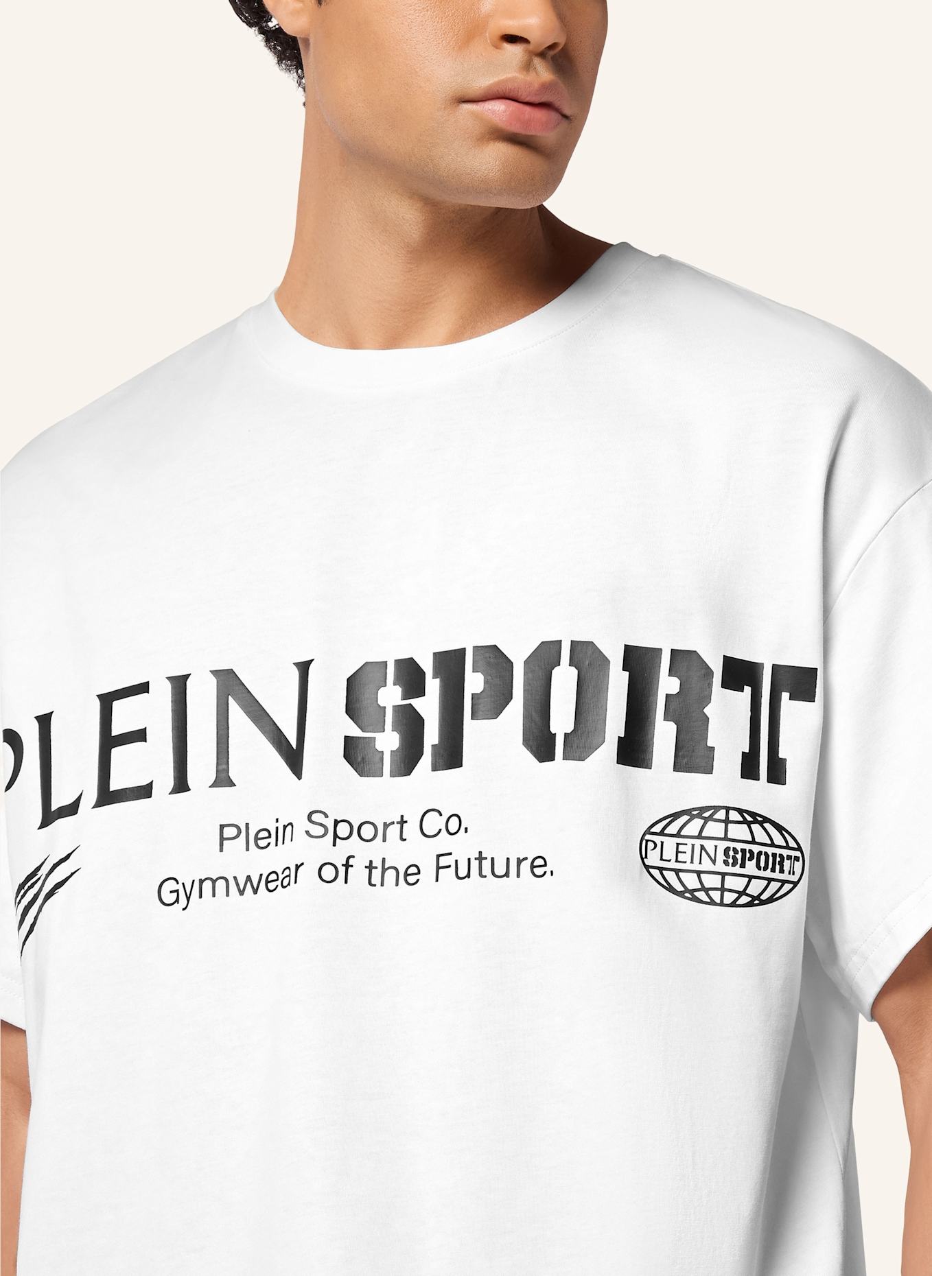 PLEIN SPORT PLEIN SPORT T-Shirt Rundhalsausschnitt Ss LOGO: WEISS