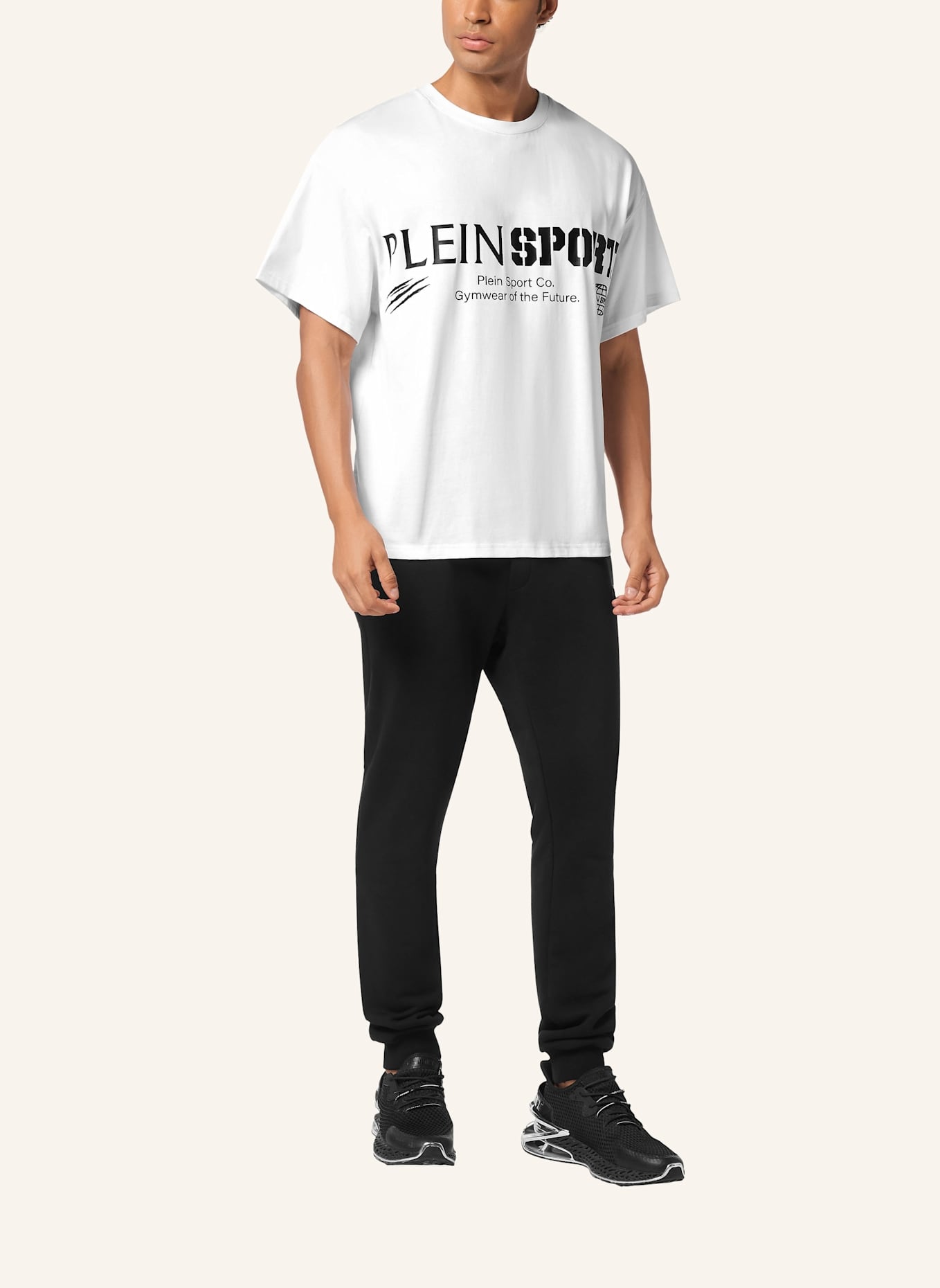 PLEIN SPORT PLEIN SPORT T-Shirt Rundhalsausschnitt Ss LOGO: WEISS