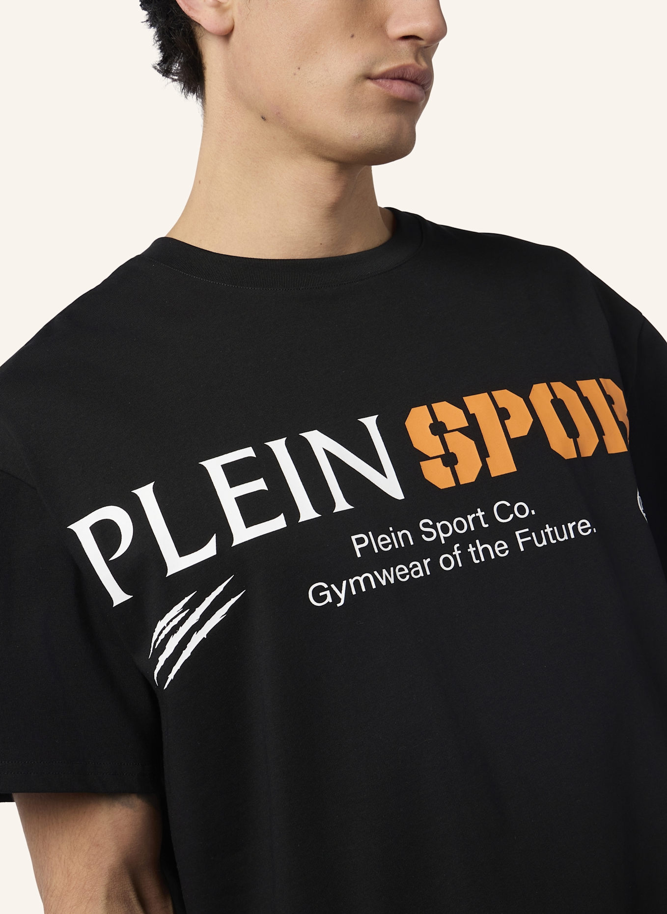 PLEIN SPORT PLEIN SPORT T-Shirt Rundhalsausschnitt Ss LOGO: SCHWARZ