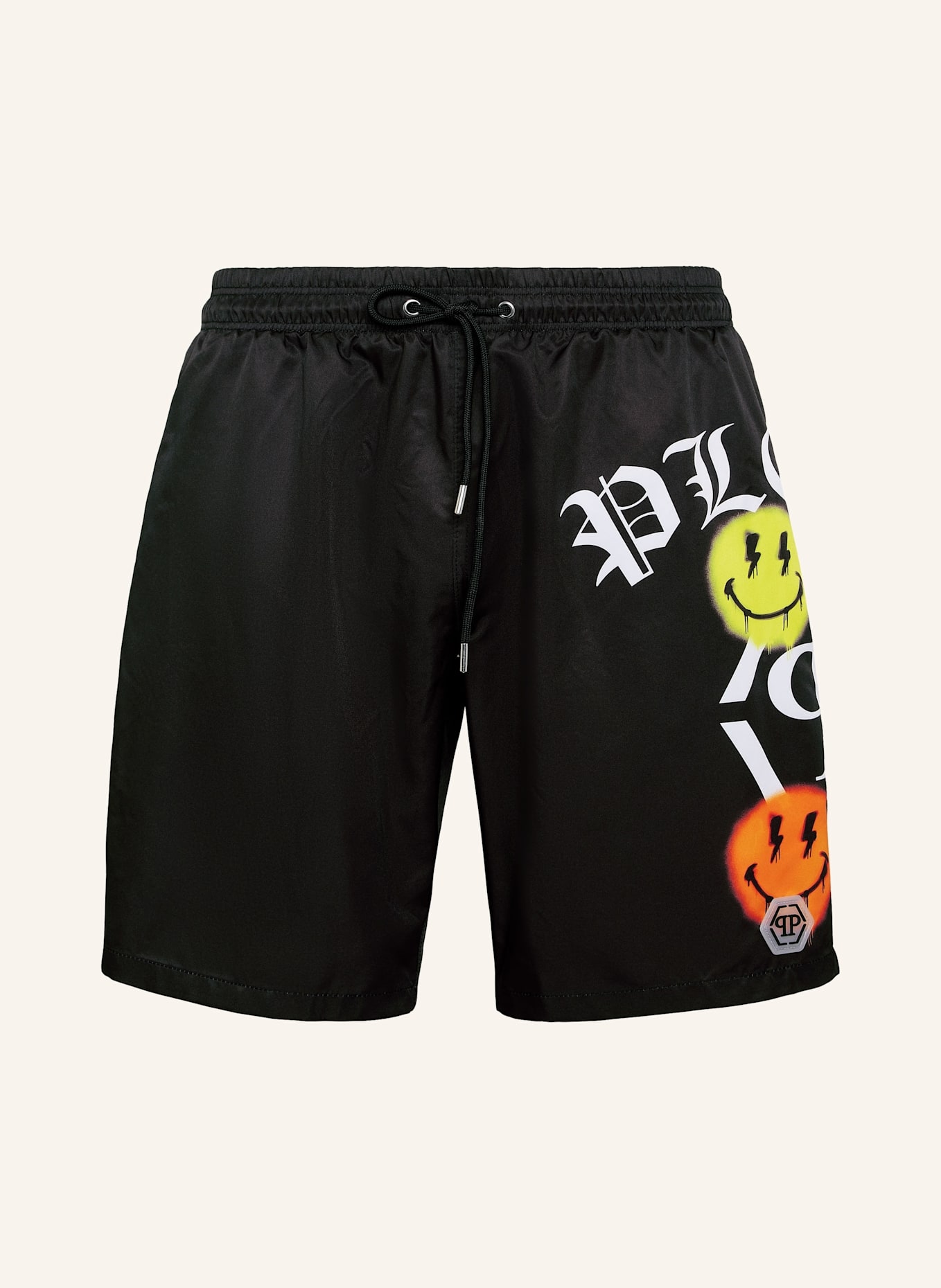 PHILIPP PLEIN Badehose: SCHWARZ