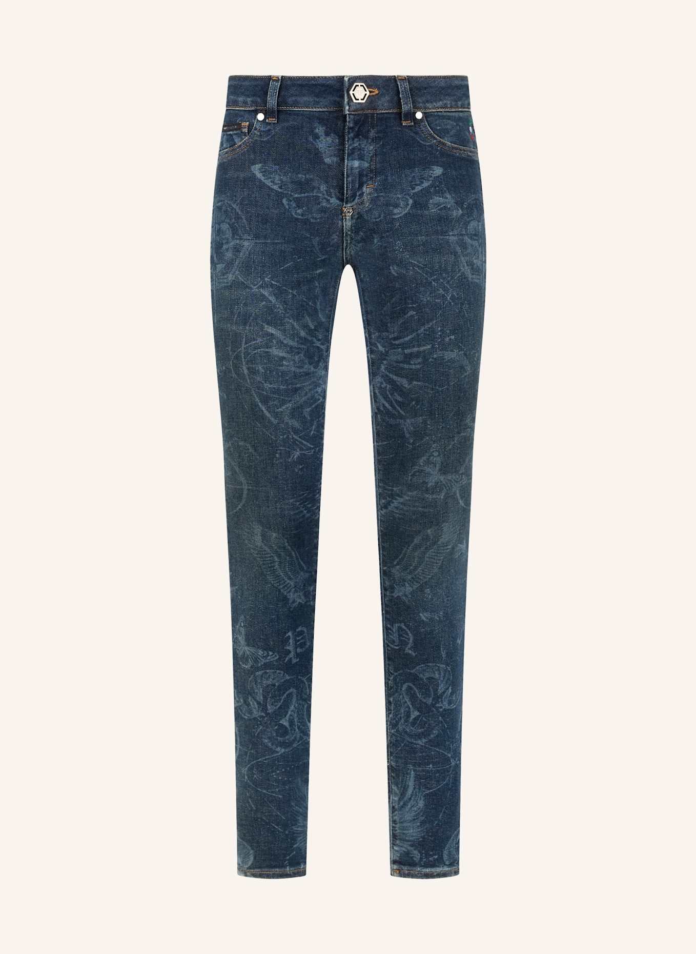 PHILIPP PLEIN PHILIPP PLEIN Jeggings Butterfly Tattoo: BLAU