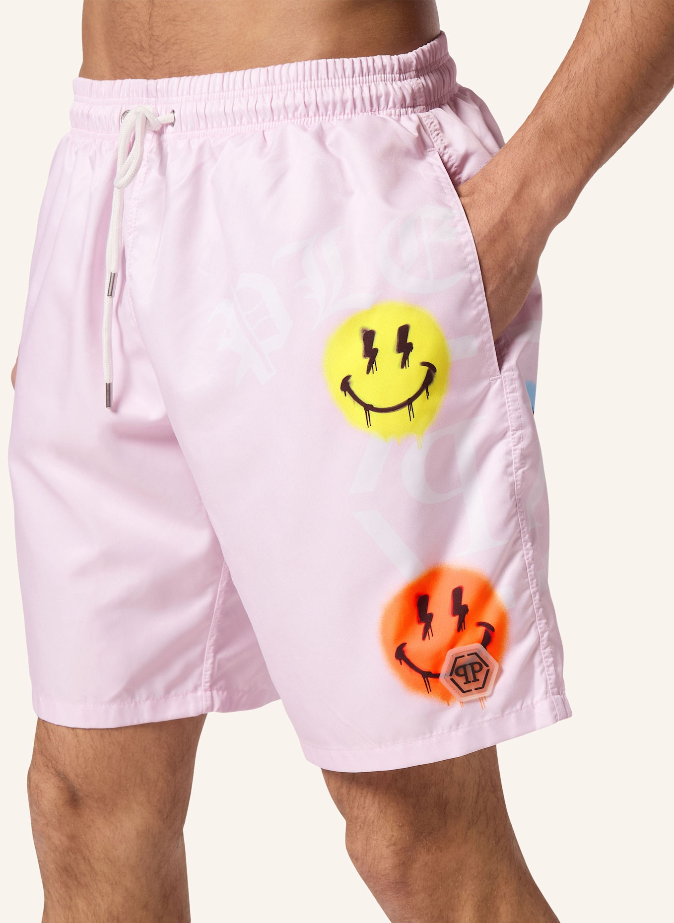 PHILIPP PLEIN Badehose: PINK