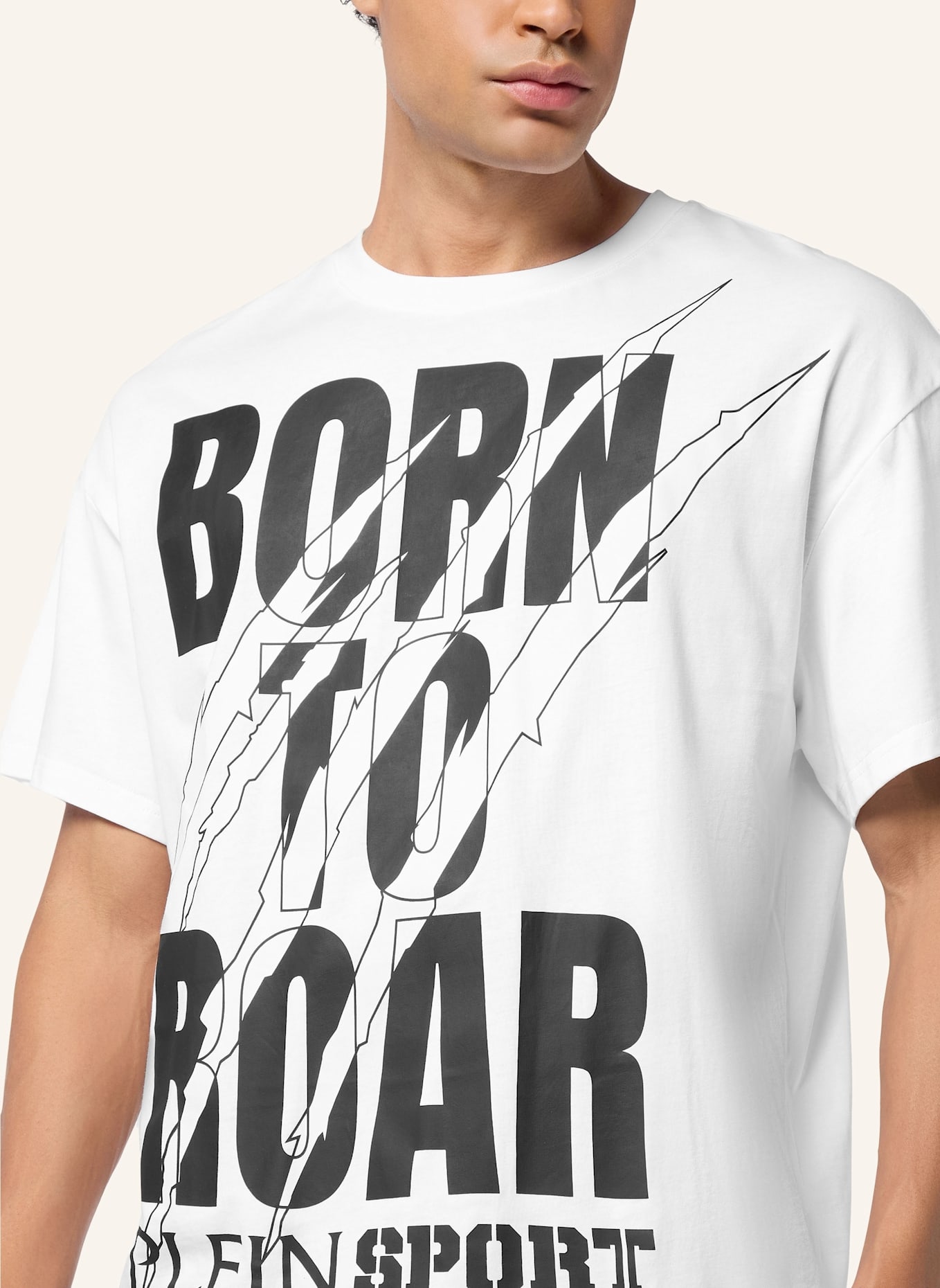 PLEIN SPORT PLEIN SPORT T-Shirt Rundhalsausschnitt Ss SCRATCH: WEISS