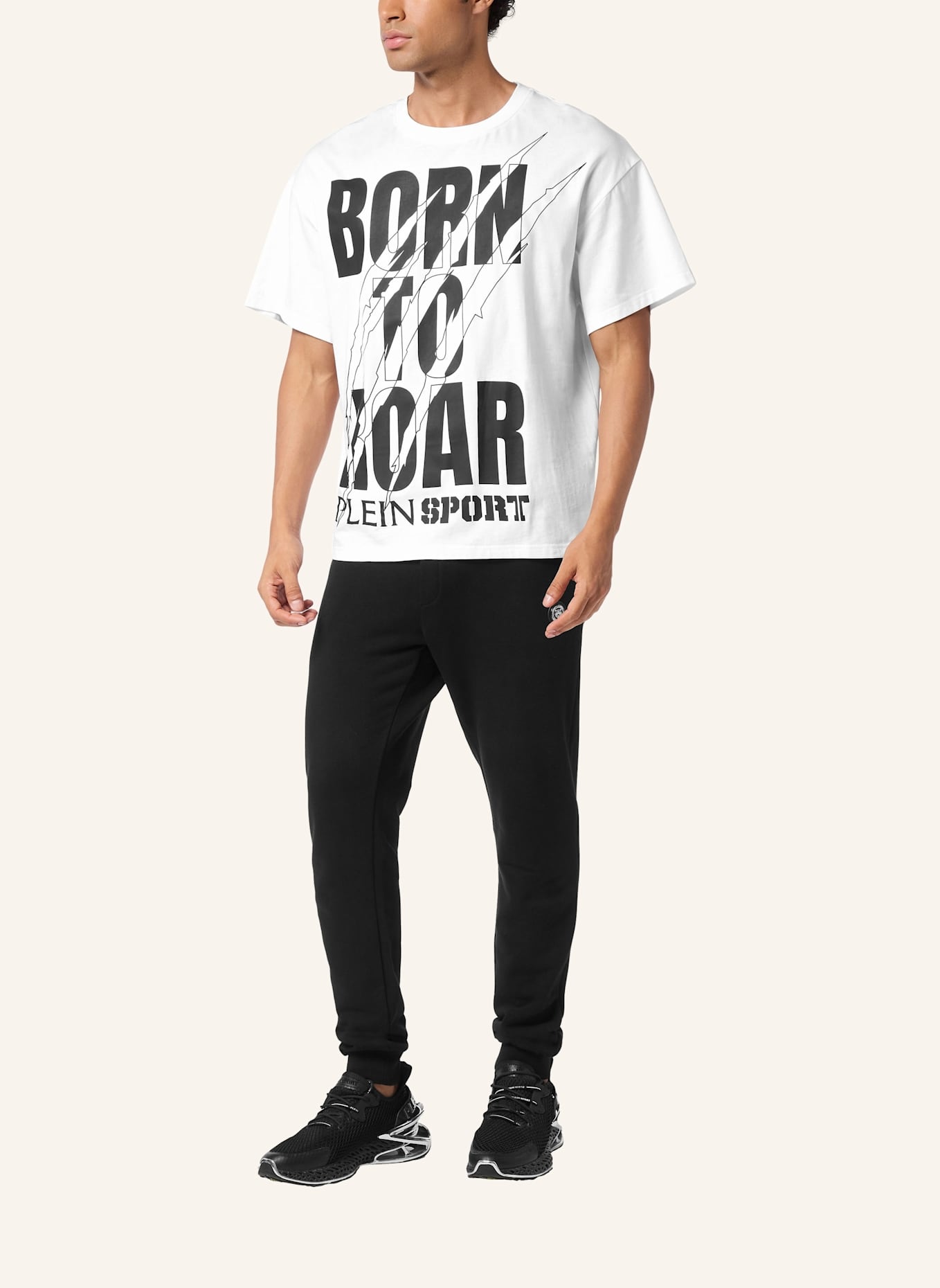 PLEIN SPORT PLEIN SPORT T-Shirt Rundhalsausschnitt Ss SCRATCH: WEISS