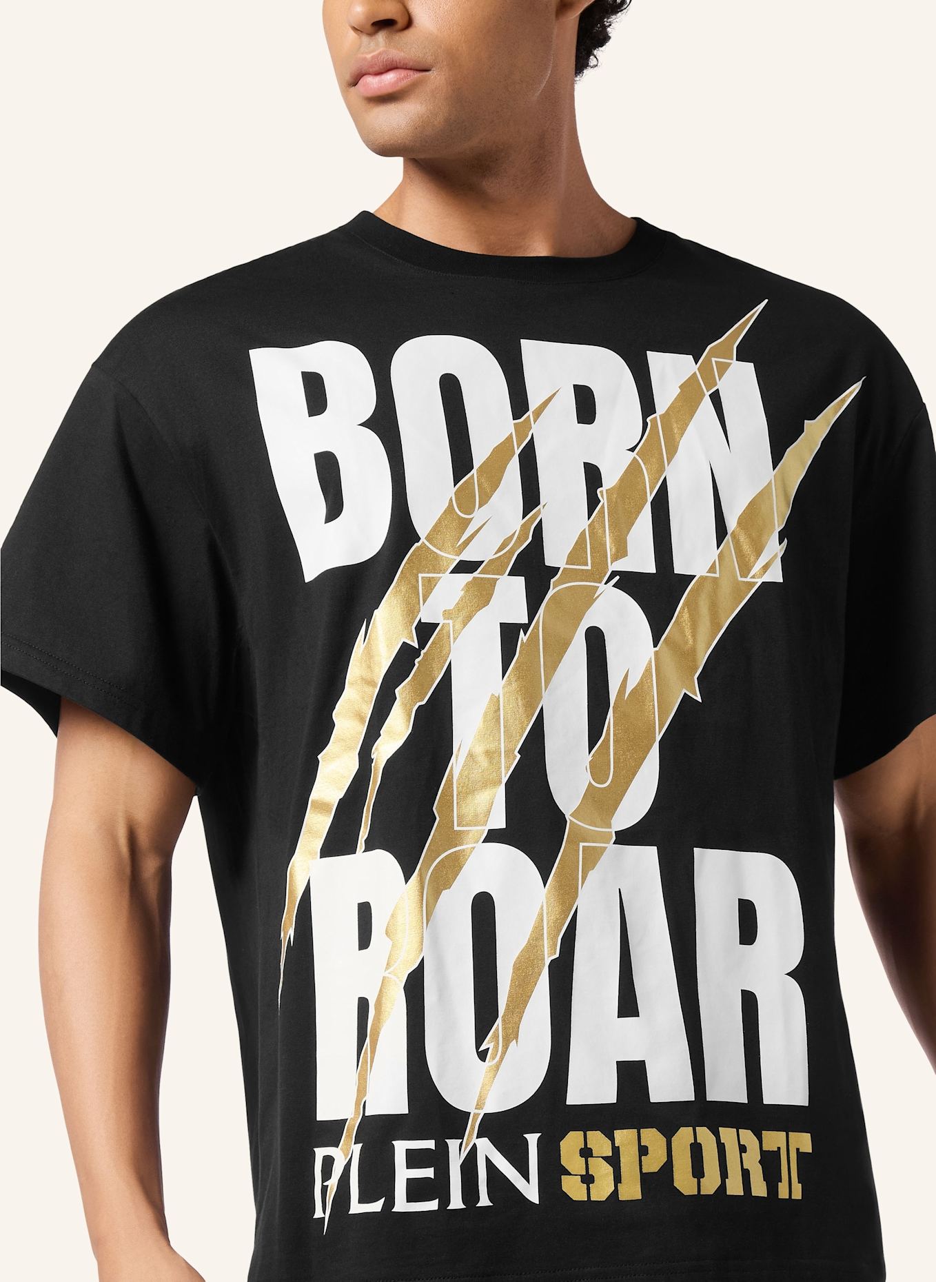 PLEIN SPORT PLEIN SPORT T-Shirt Rundhalsausschnitt Ss SCRATCH: SCHWARZ