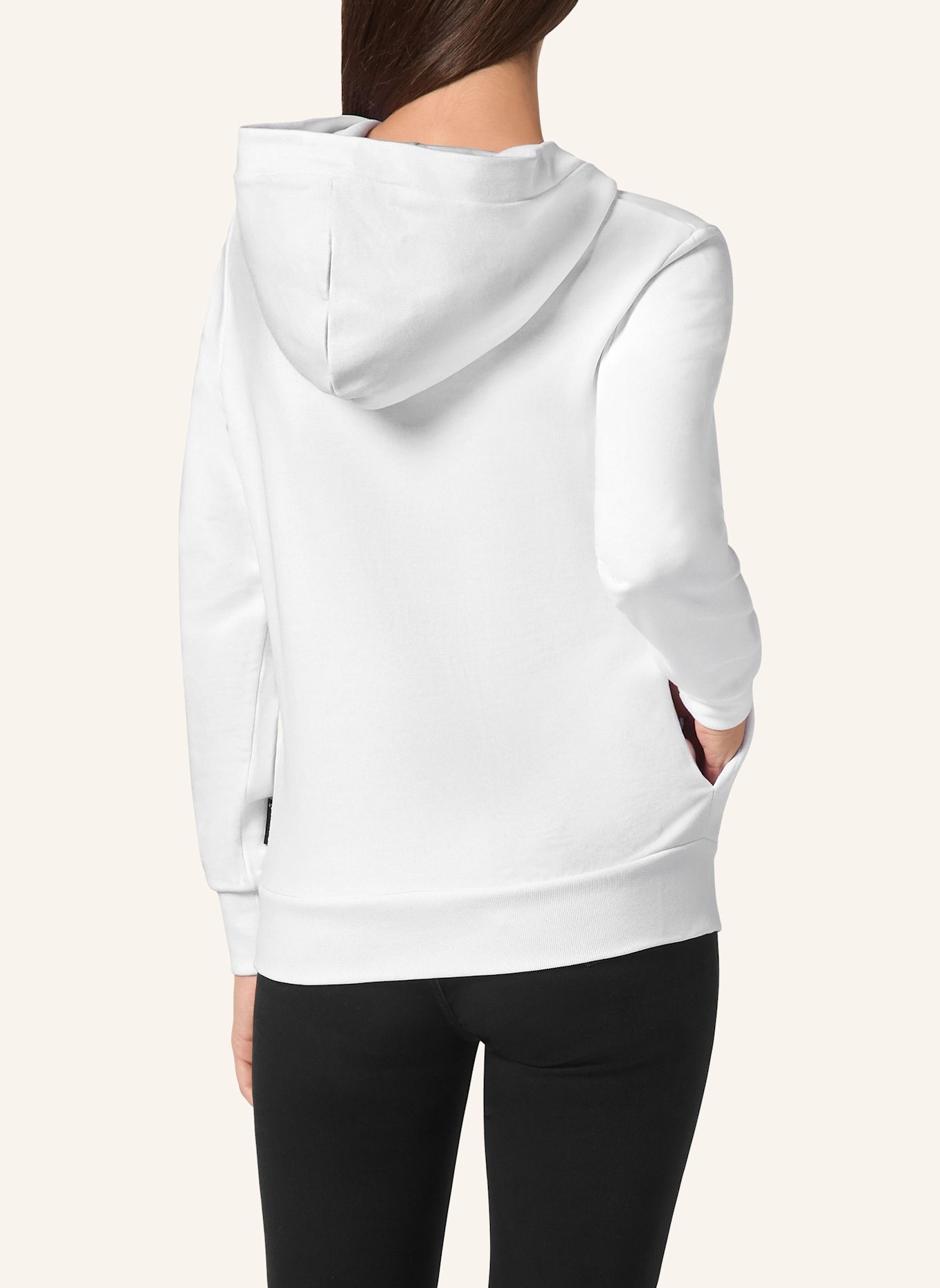 PHILIPP PLEIN PHILIPP PLEIN Hoodie ICONIC PLEIN: WEISS