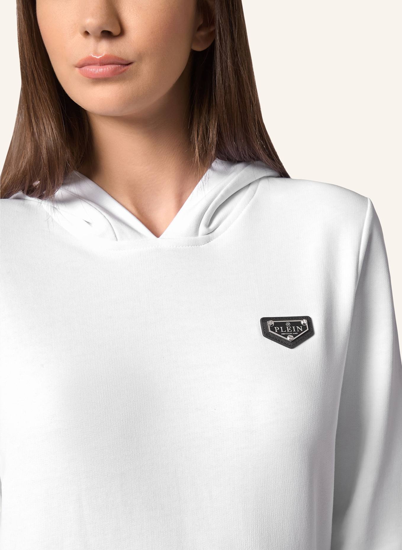 PHILIPP PLEIN PHILIPP PLEIN Hoodie ICONIC PLEIN: WEISS