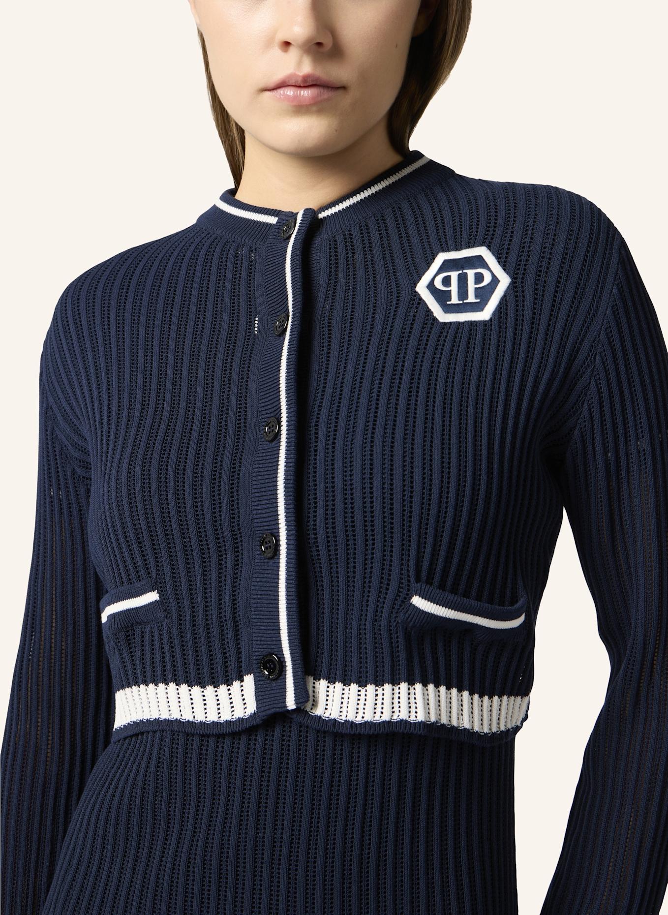 PHILIPP PLEIN PHILIPP PLEIN Knitted Cardigan Hexagon Hexagon: DUNKELBLAU