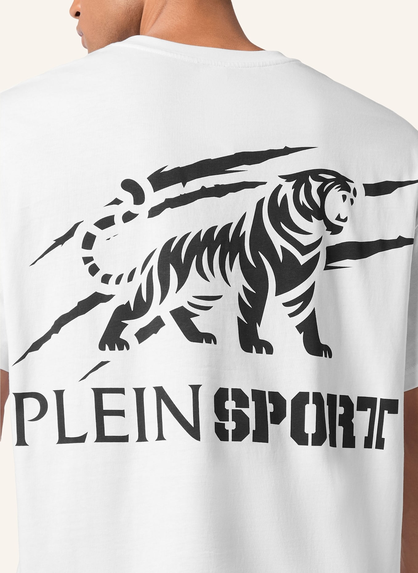 PLEIN SPORT PLEIN SPORT T-Shirt Rundhalsausschnitt Ss TIGER: WEISS