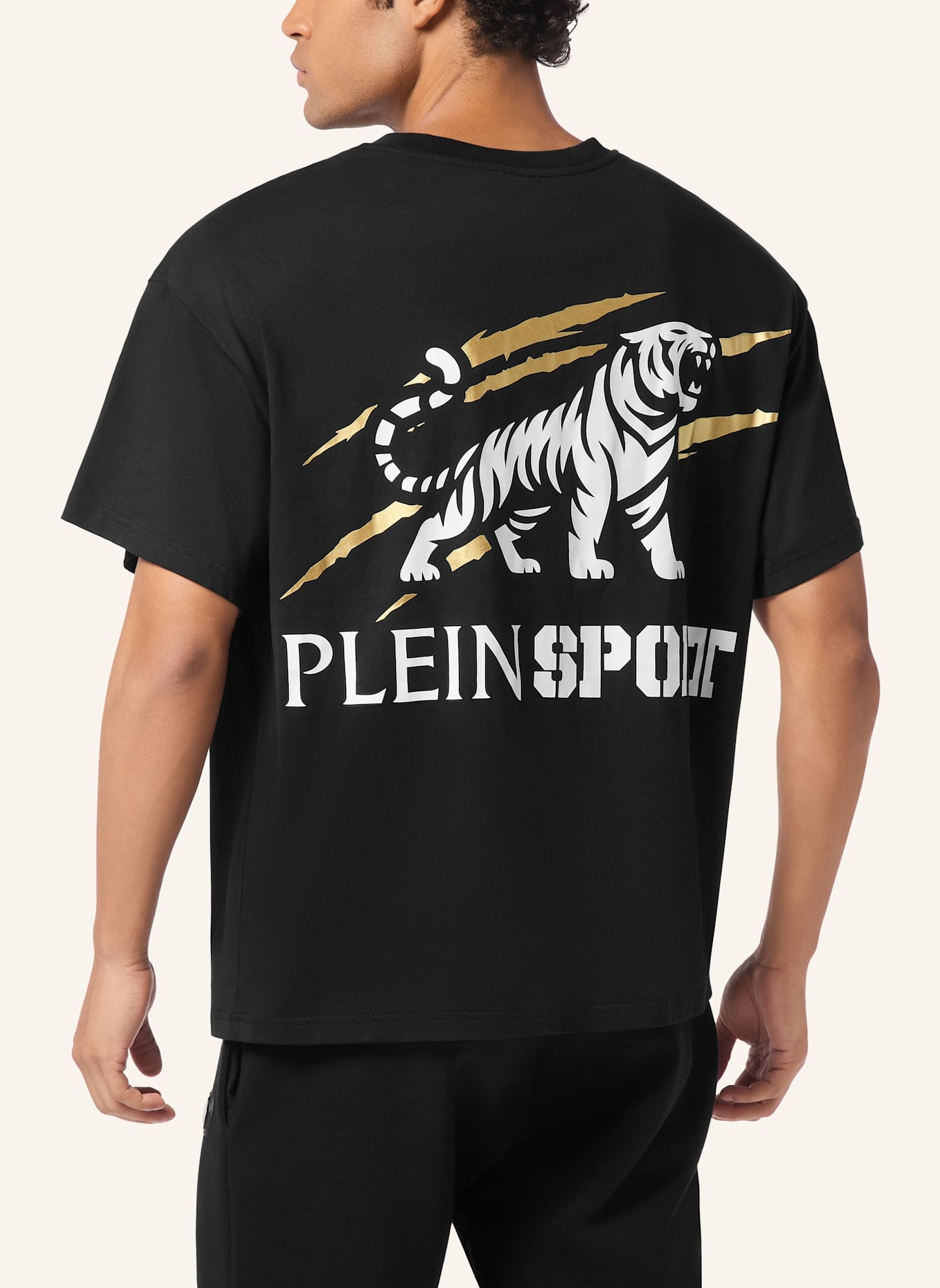 PLEIN SPORT PLEIN SPORT T-Shirt Rundhalsausschnitt Ss TIGER: SCHWARZ