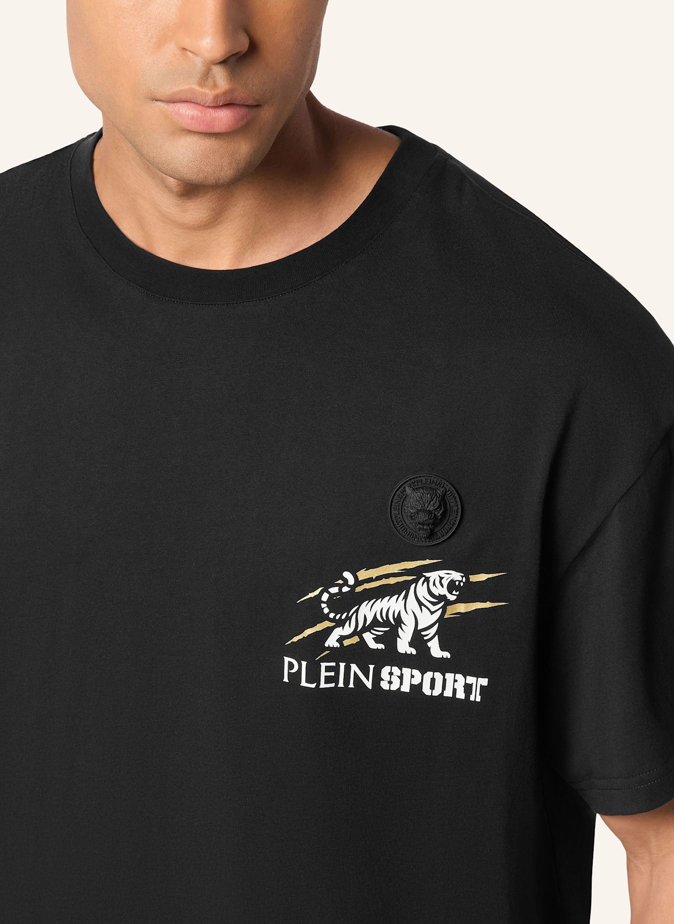 PLEIN SPORT PLEIN SPORT T-Shirt Rundhalsausschnitt Ss TIGER: SCHWARZ