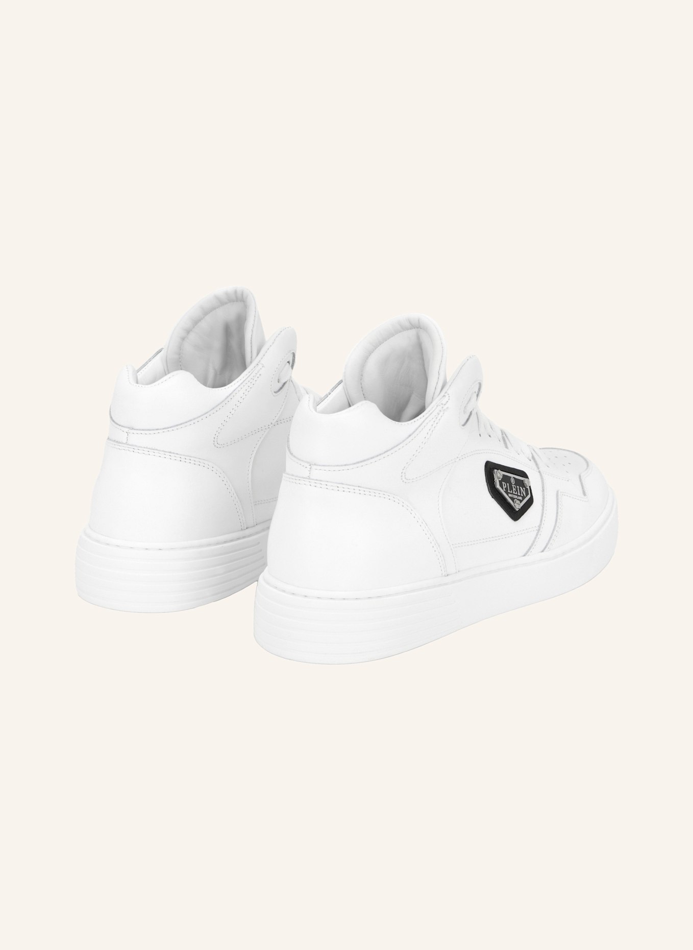 PHILIPP PLEIN Mid-Top Turnschuhe: WEISS