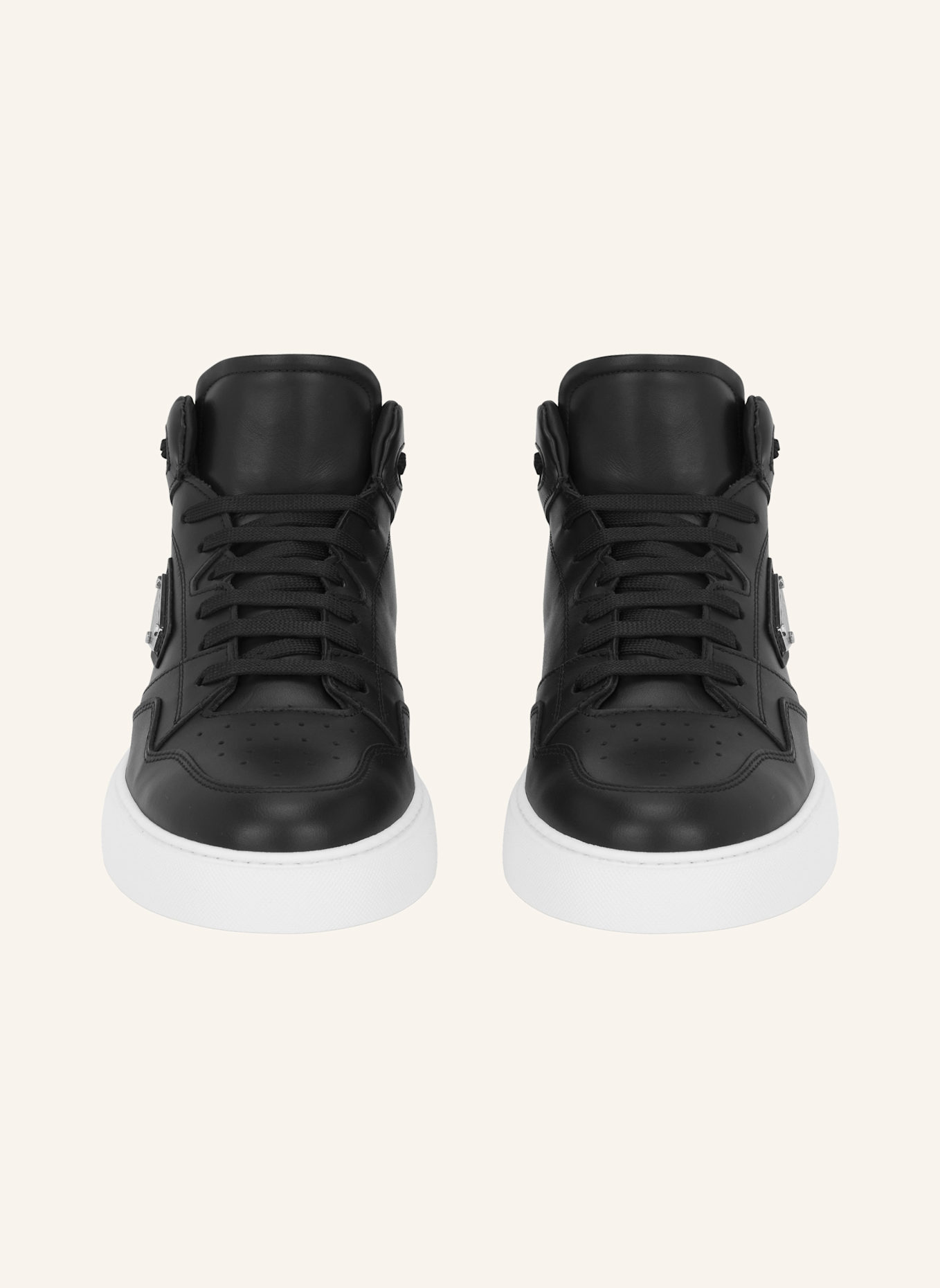 PHILIPP PLEIN Mid-Top Turnschuhe: SCHWARZ