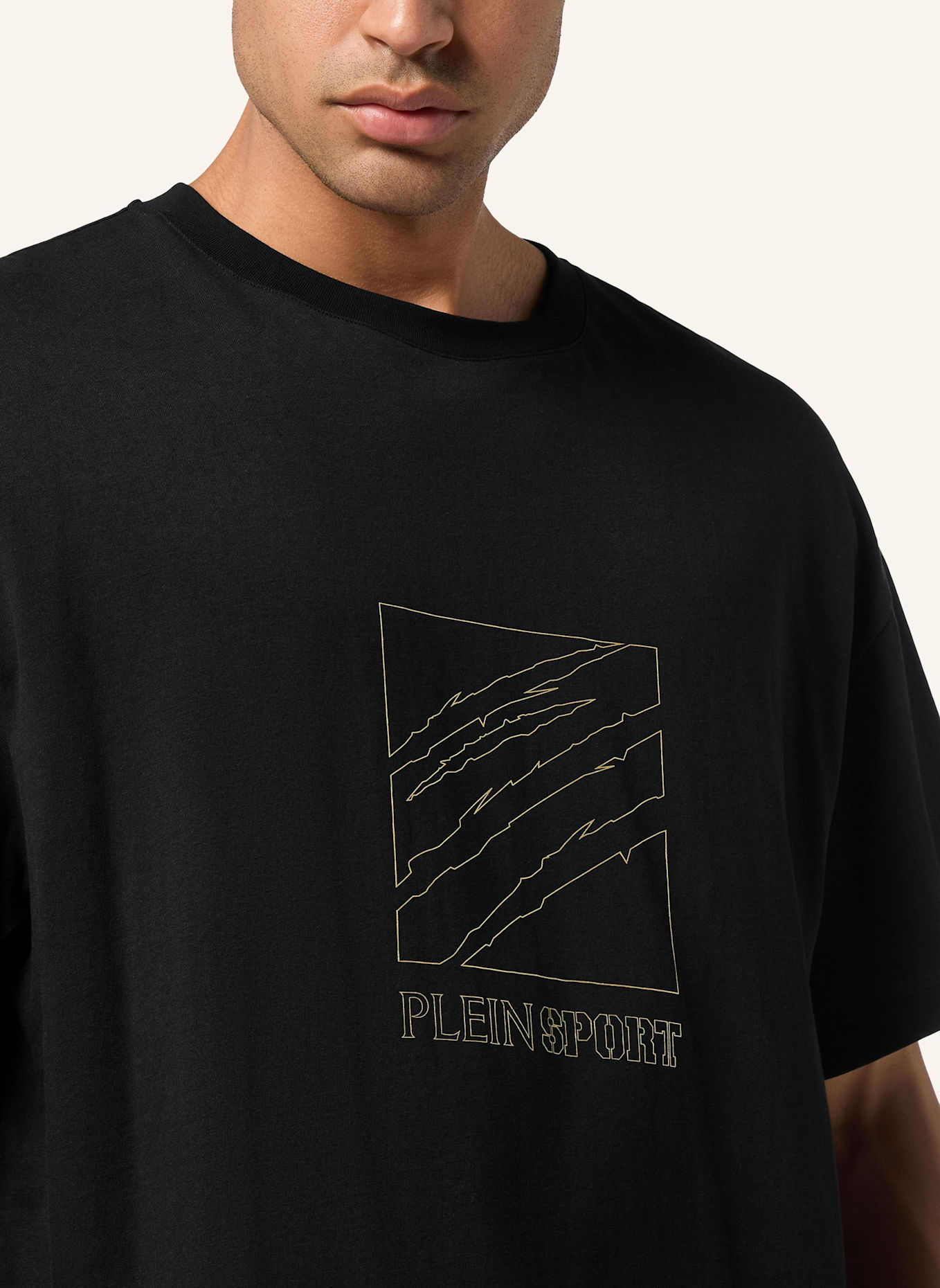 PLEIN SPORT PLEIN SPORT T-Shirt Rundhalsausschnitt Ss SCRATCH: SCHWARZ