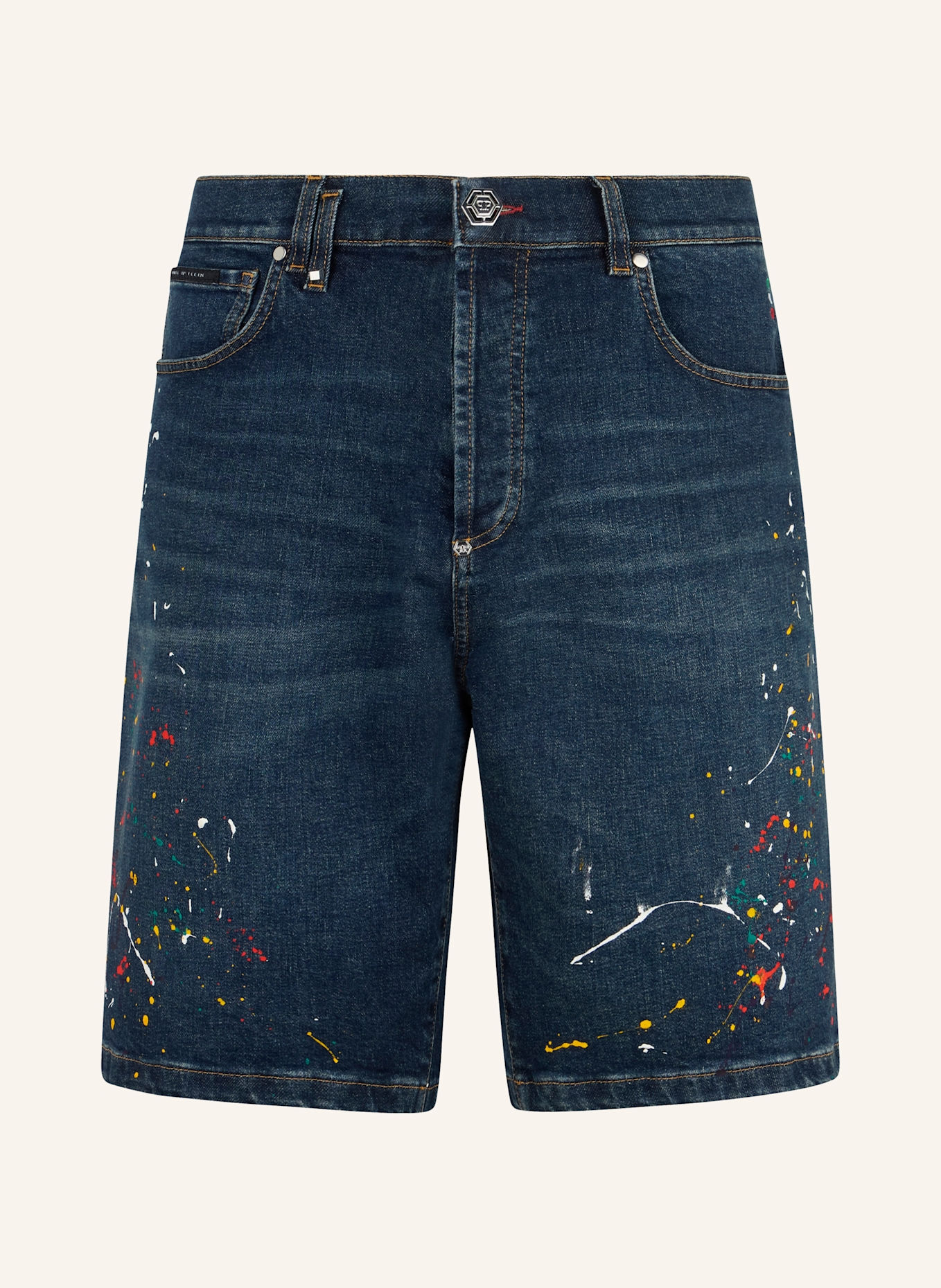 PHILIPP PLEIN PHILIPP PLEIN Denim Shorts Paint: BLAU