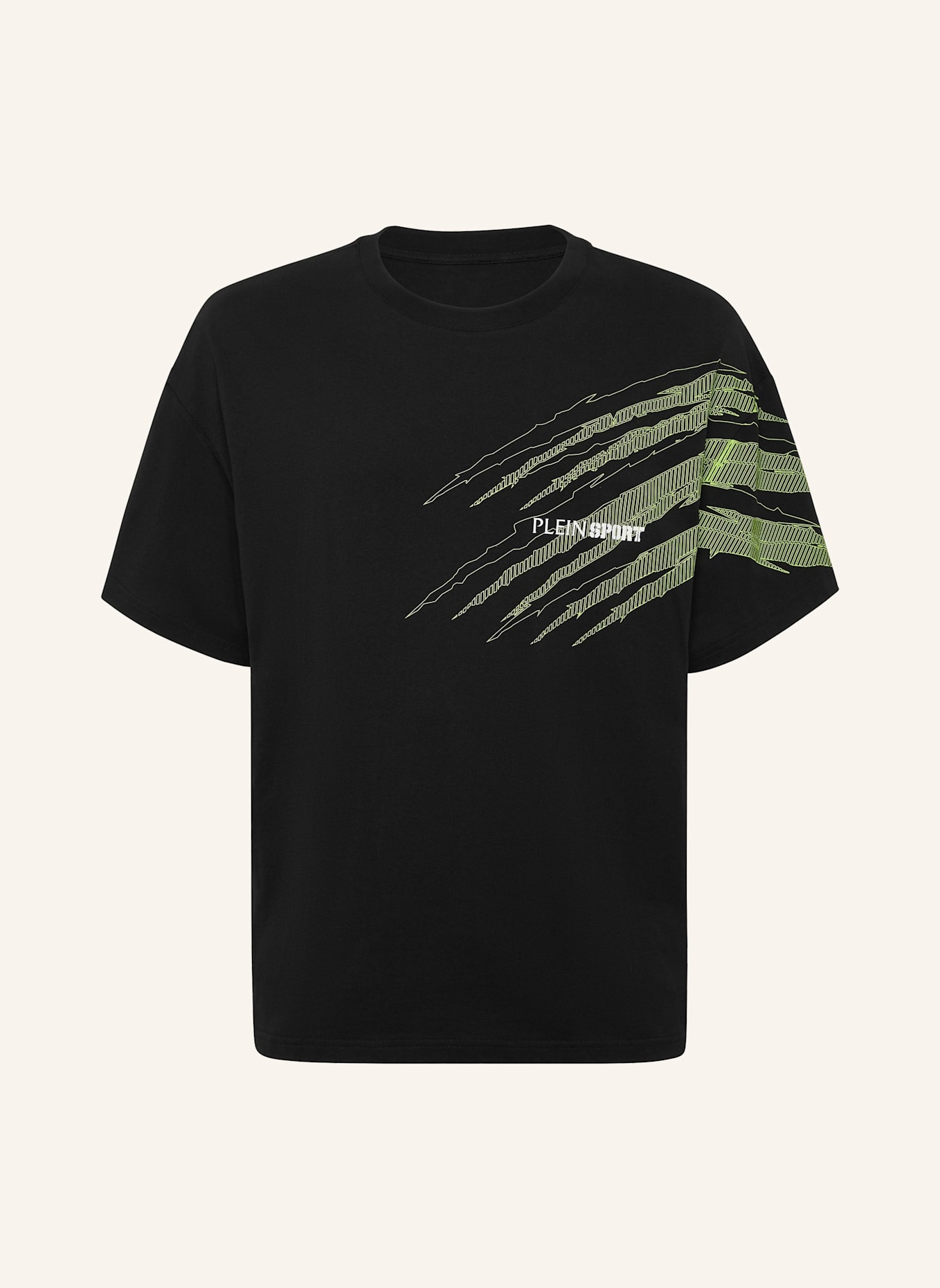 PLEIN SPORT PLEIN SPORT T-Shirt Rundhalsausschnitt Ss SCRATCH: SCHWARZ