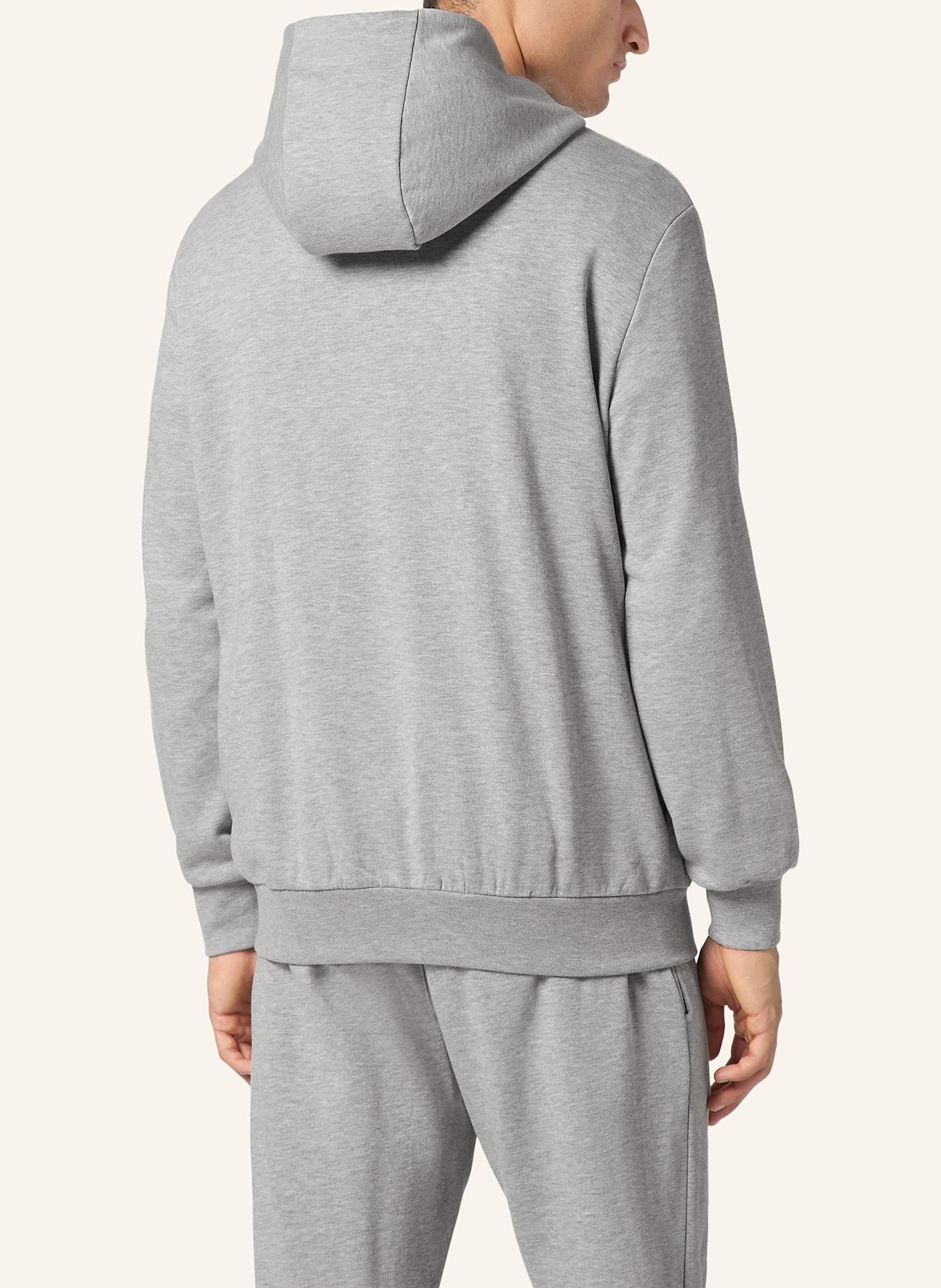 PHILIPP PLEIN Sweatjacke mit Kapuze ICONIC PLEIN: GRAU
